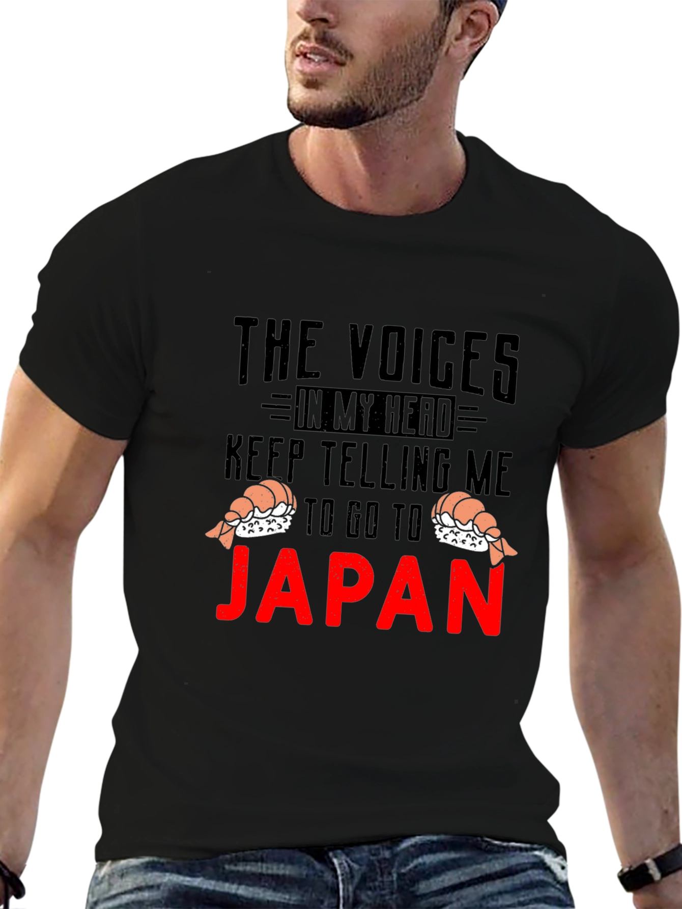 Black Voices in My Head Japan T-Shirt view 6