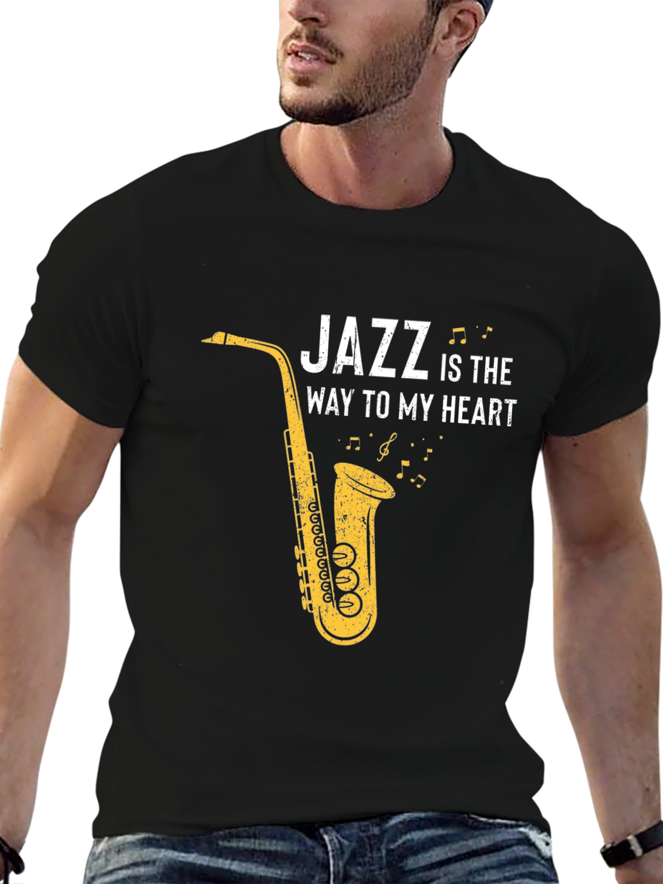 Black Jazz is the Way to My Heart Graphic Tee view 6