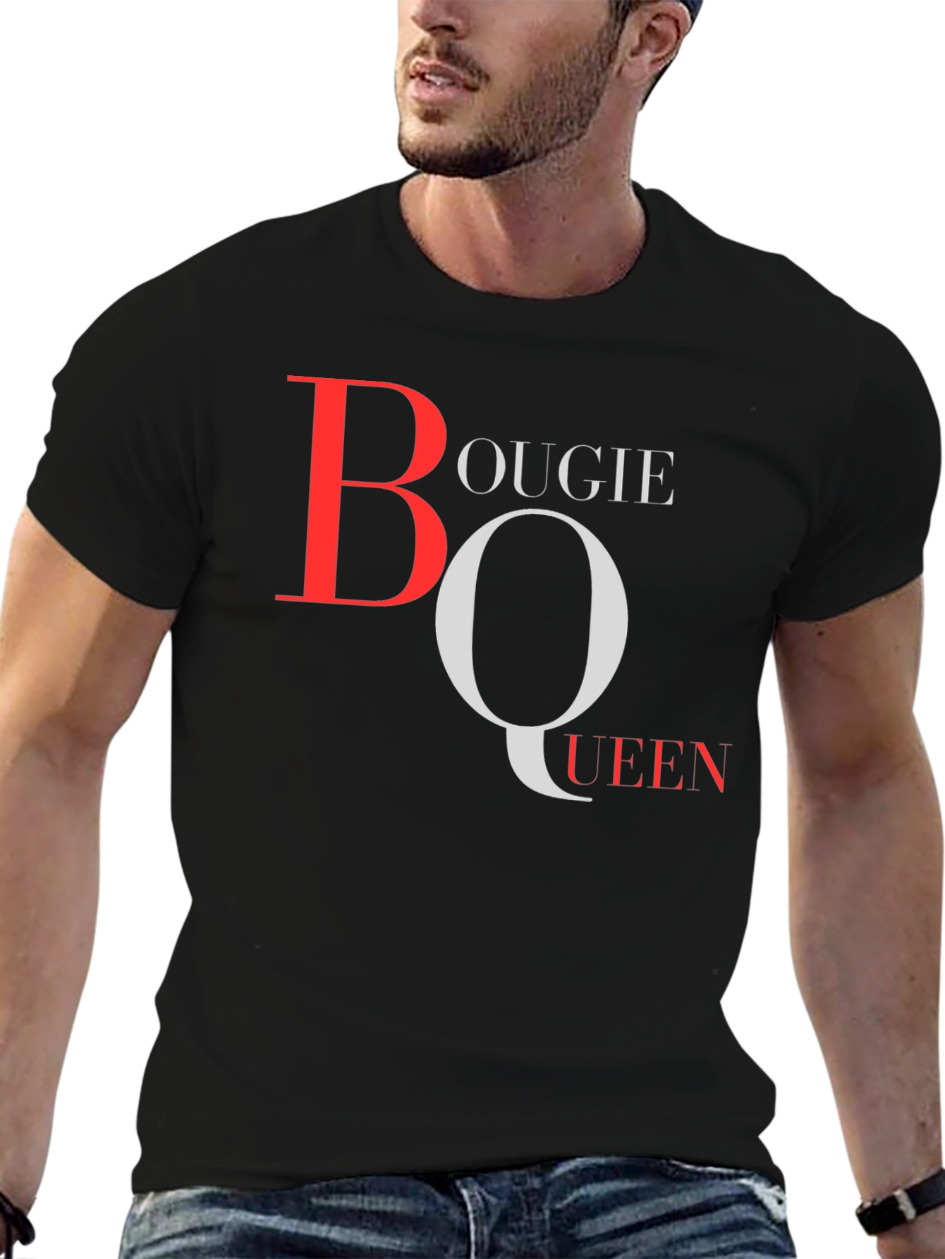 Black Bougie Queen Graphic T-Shirt - Stylish Crew Neck Tee view 6