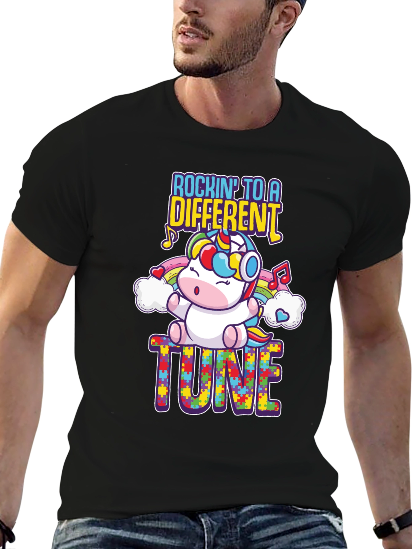 Rockin' to a Different Tune Autism Awareness T-Shirt - 6