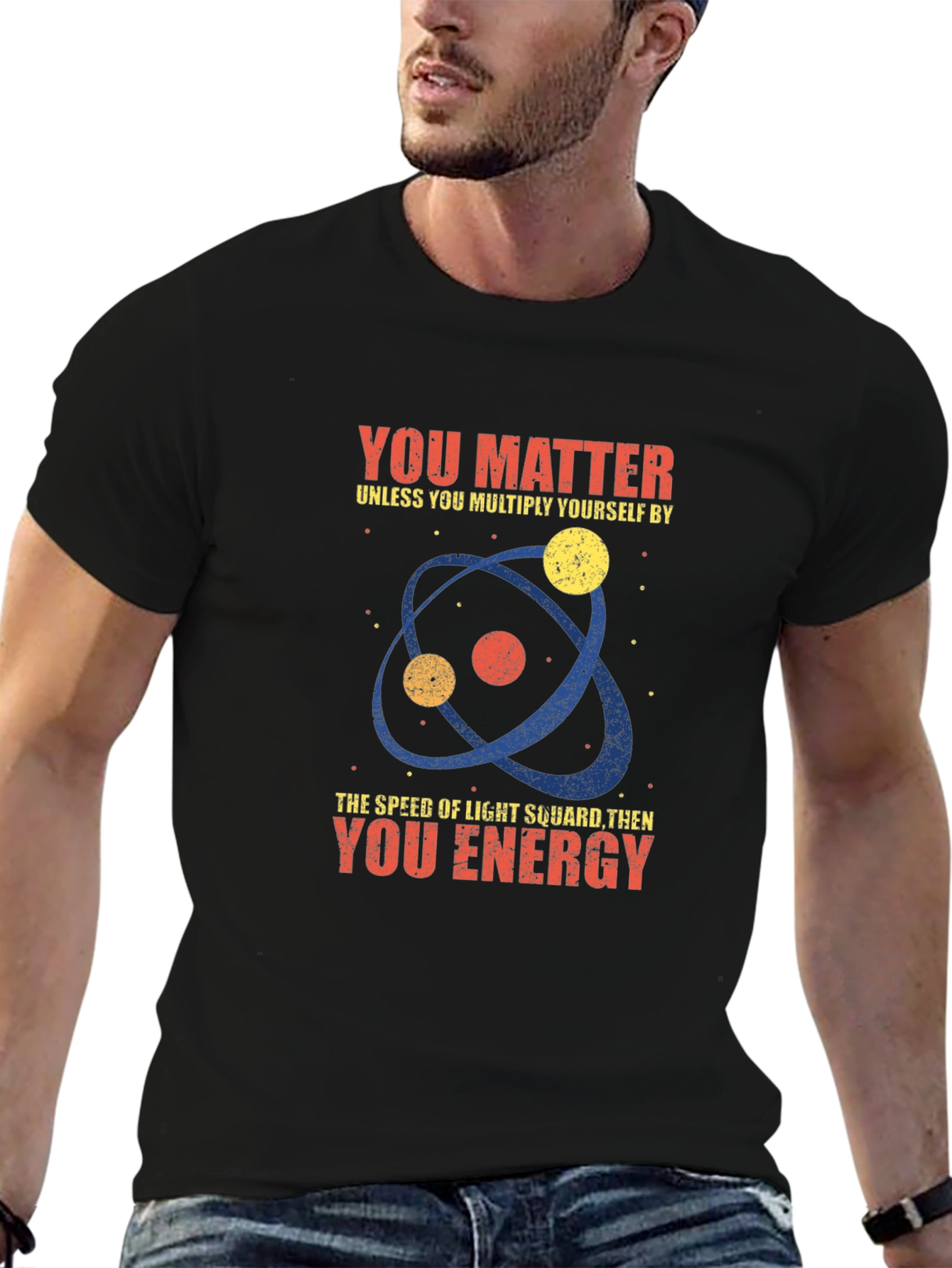 Black Science Humor T-Shirt - You Matter, Unless... view 6