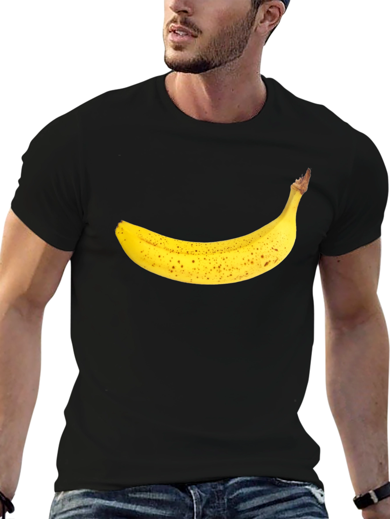 Black Banana Graphic Black T-Shirt view 6
