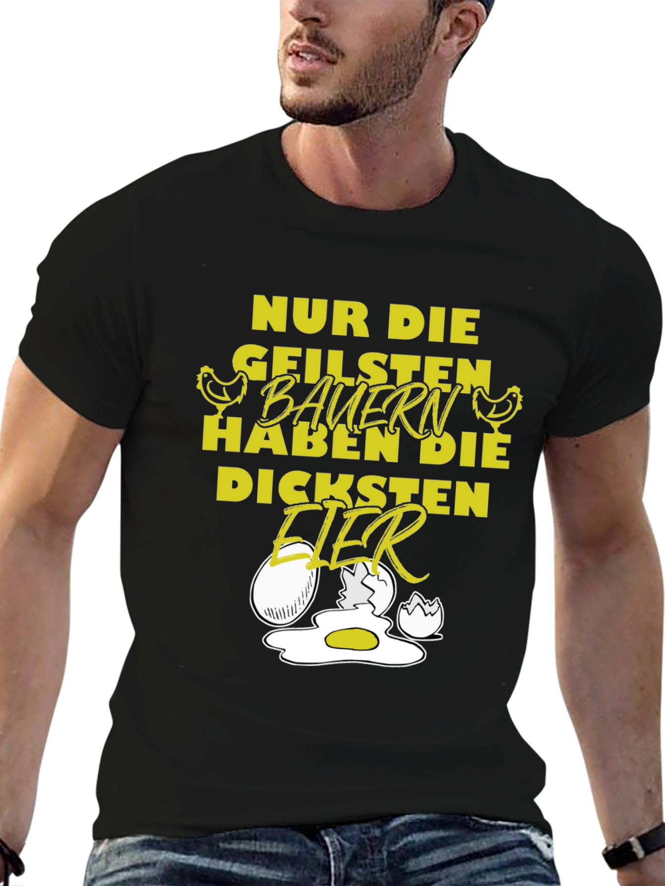 Black Funny Farmer T-Shirt - Nur Die Geilsten Bauern view 6