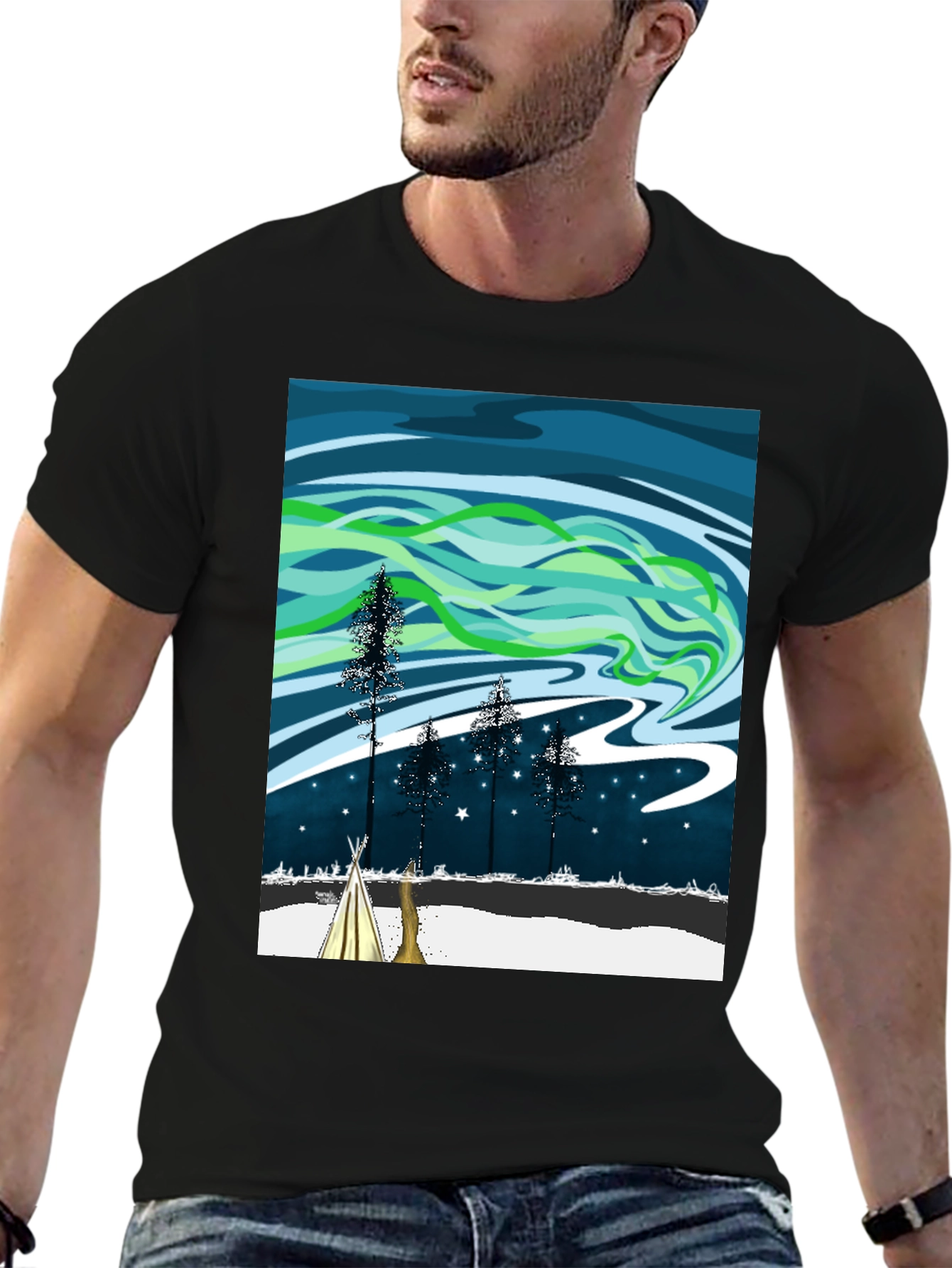 Northern Lights Graphic Tee - 6