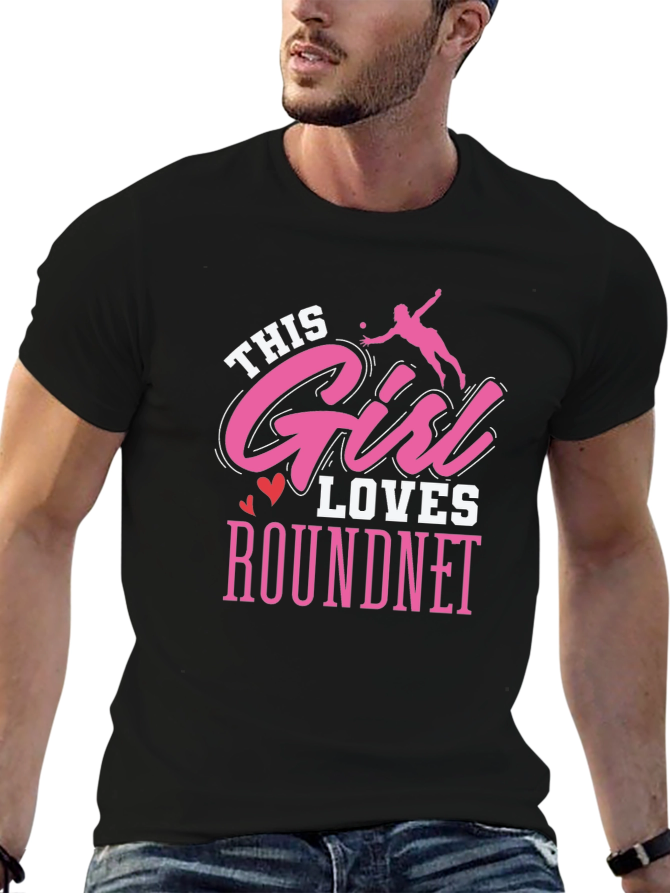 Roundnet Lover Tee - This Girl Loves Roundnet Graphic T-Shirt - 6