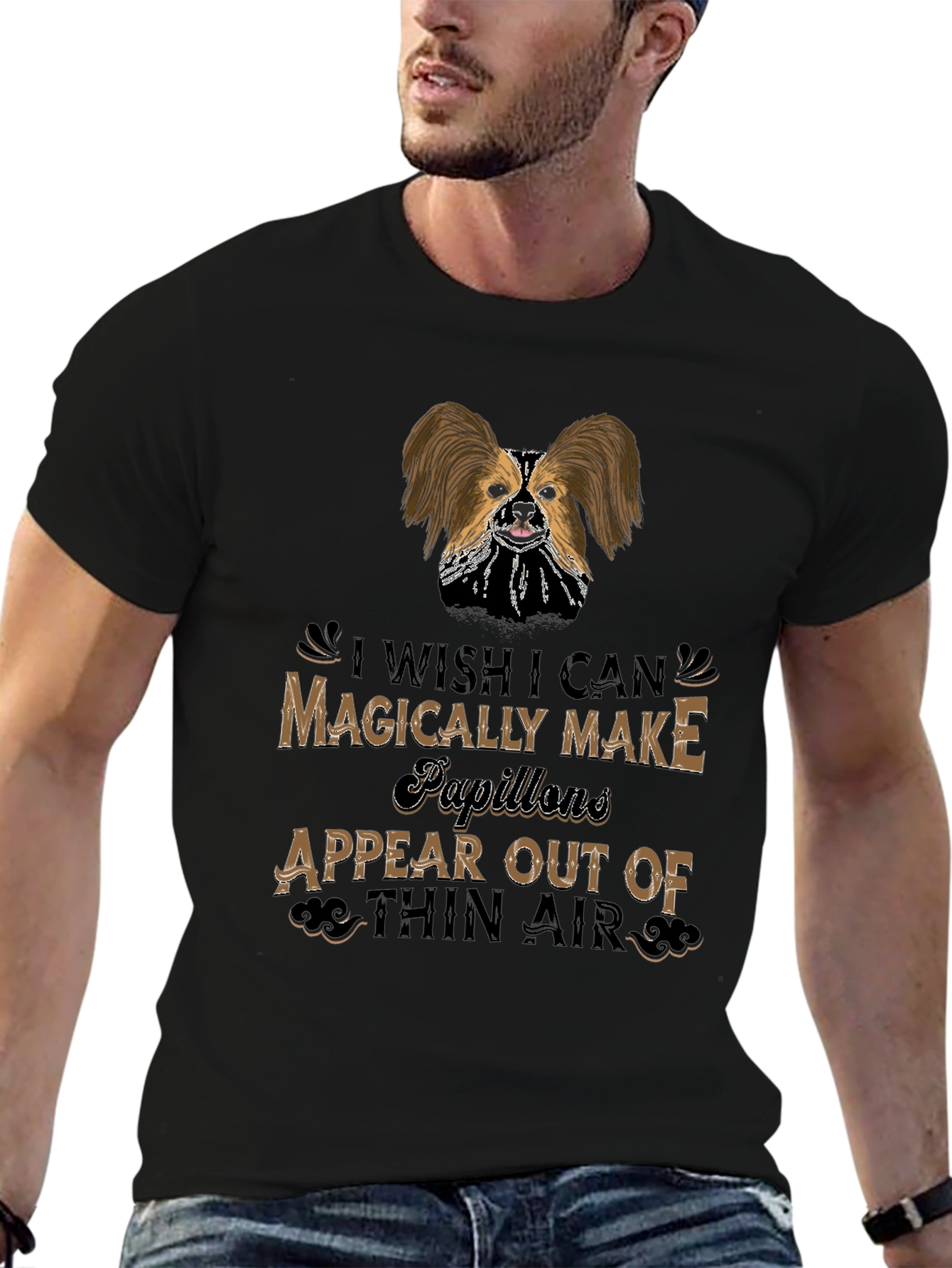 Magical Papillon T-Shirt, Pet Lover Tee - 6