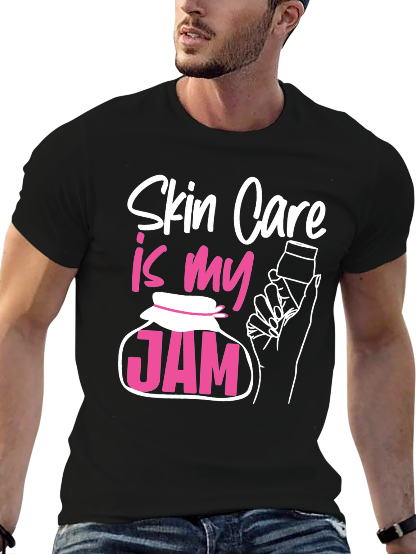 Black Skin Care Is My Jam T-Shirt view 6