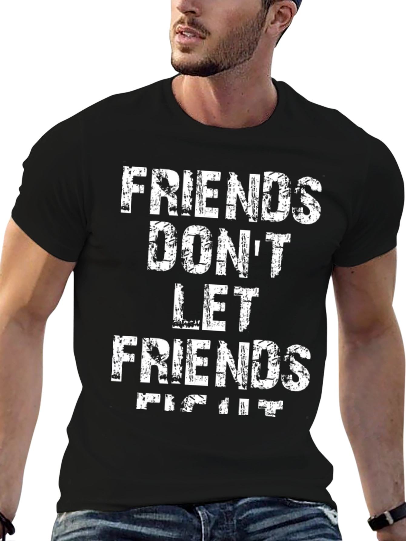 Black Friends Don't Let Friends Fight It T-Shirt view 6