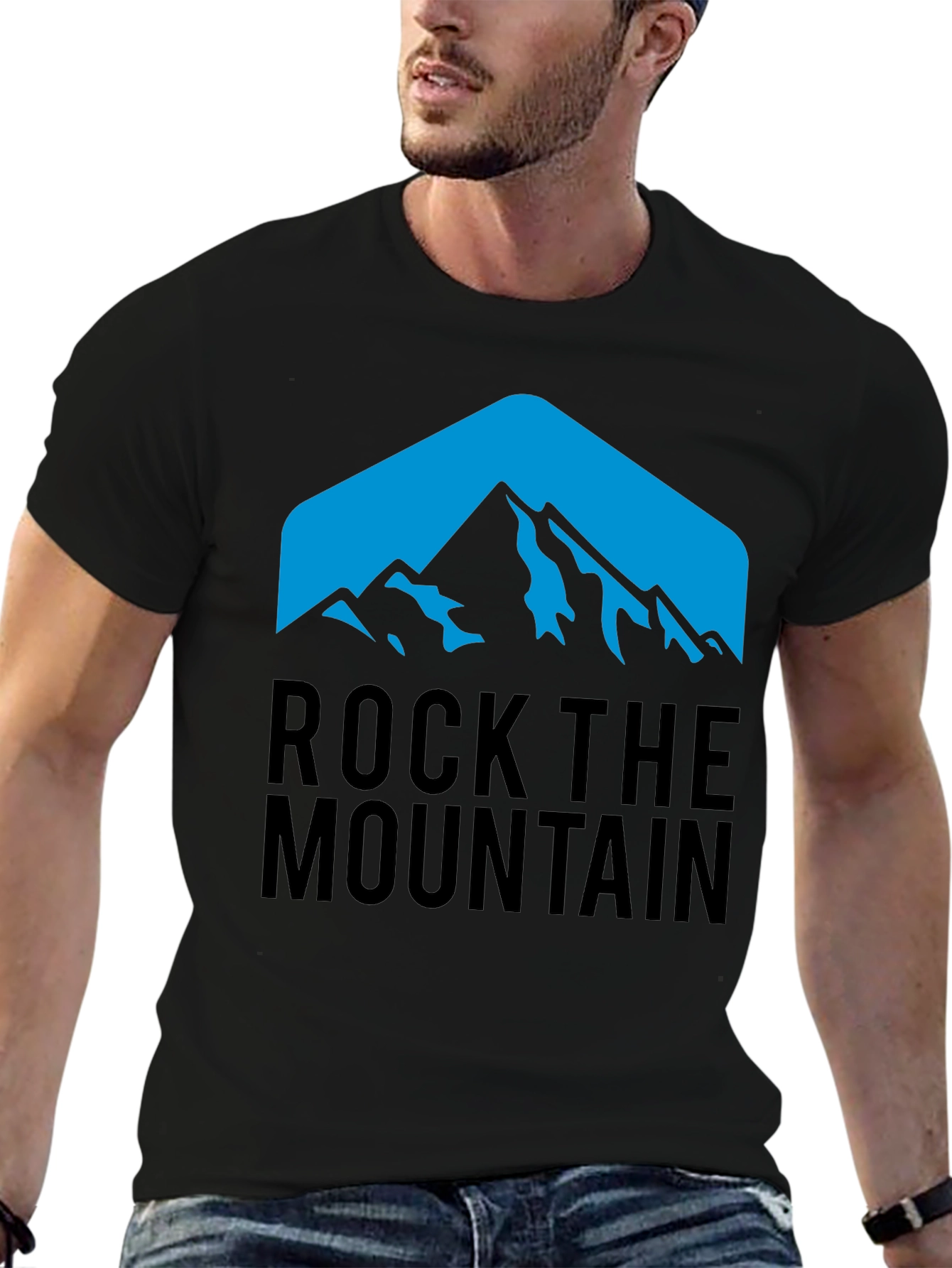 Black Rock the Mountain Graphic Tee - Black view 6