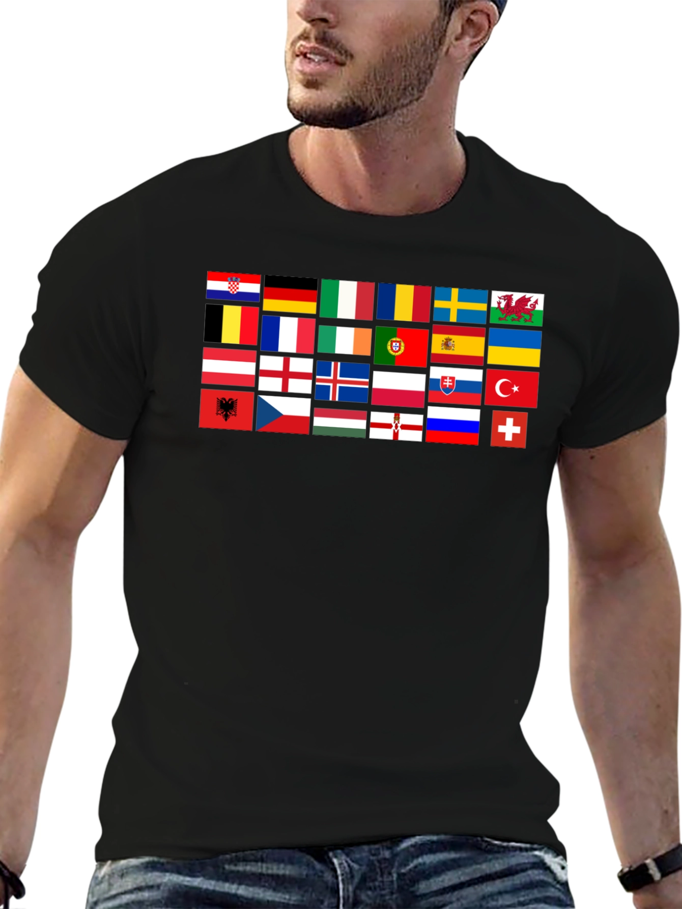 Flags of Europe Graphic T-Shirt - 6