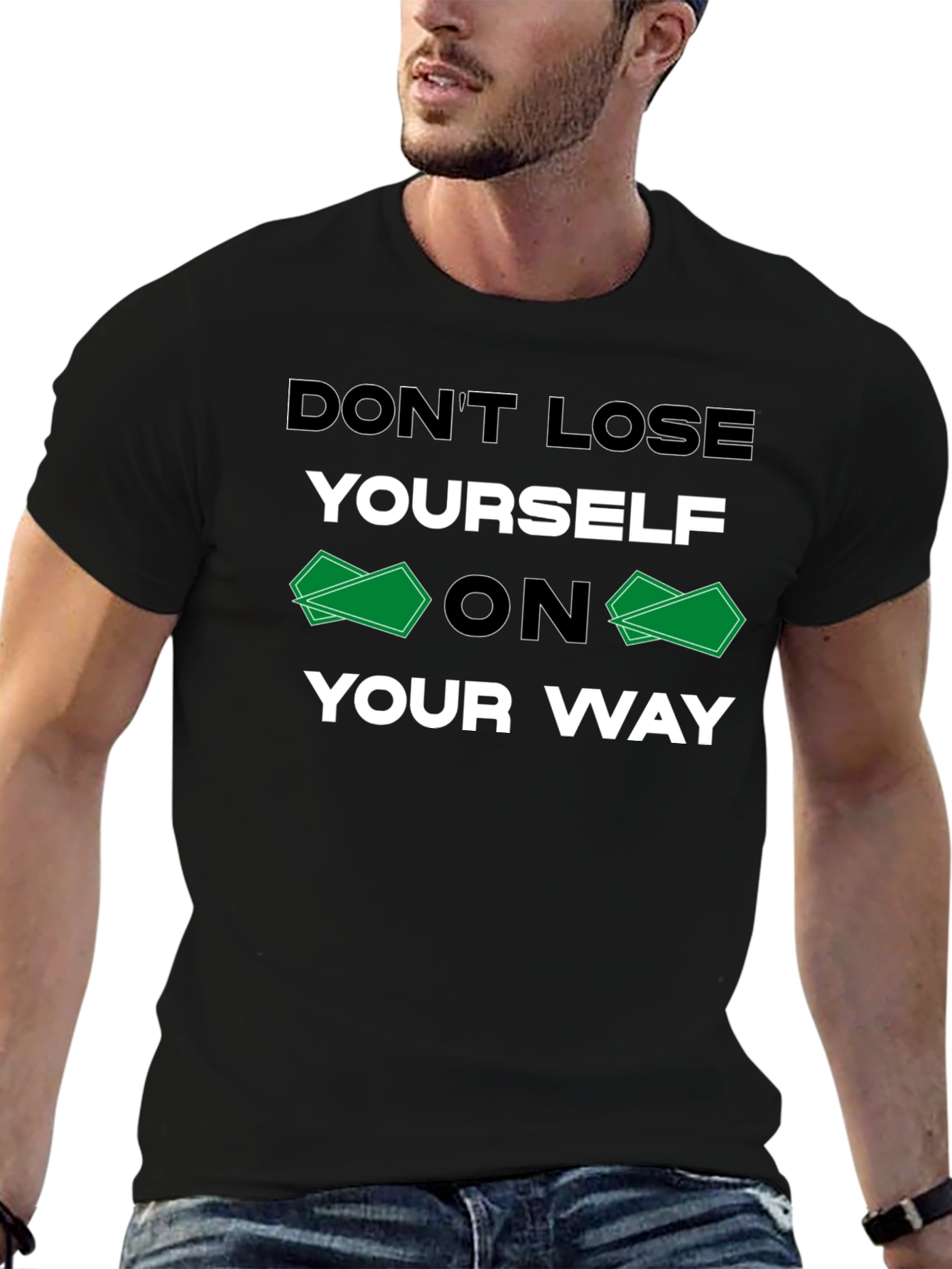 Black Don't Lose Yourself T-Shirt view 6