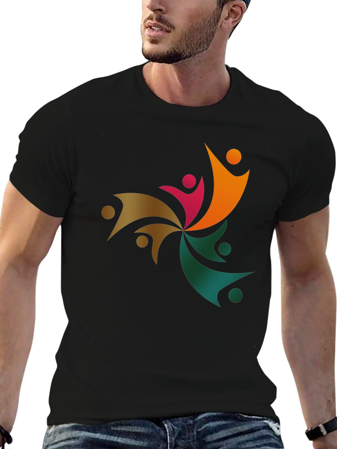 Black Community Unity Graphic T-Shirt - Soft Cotton Blend view 6