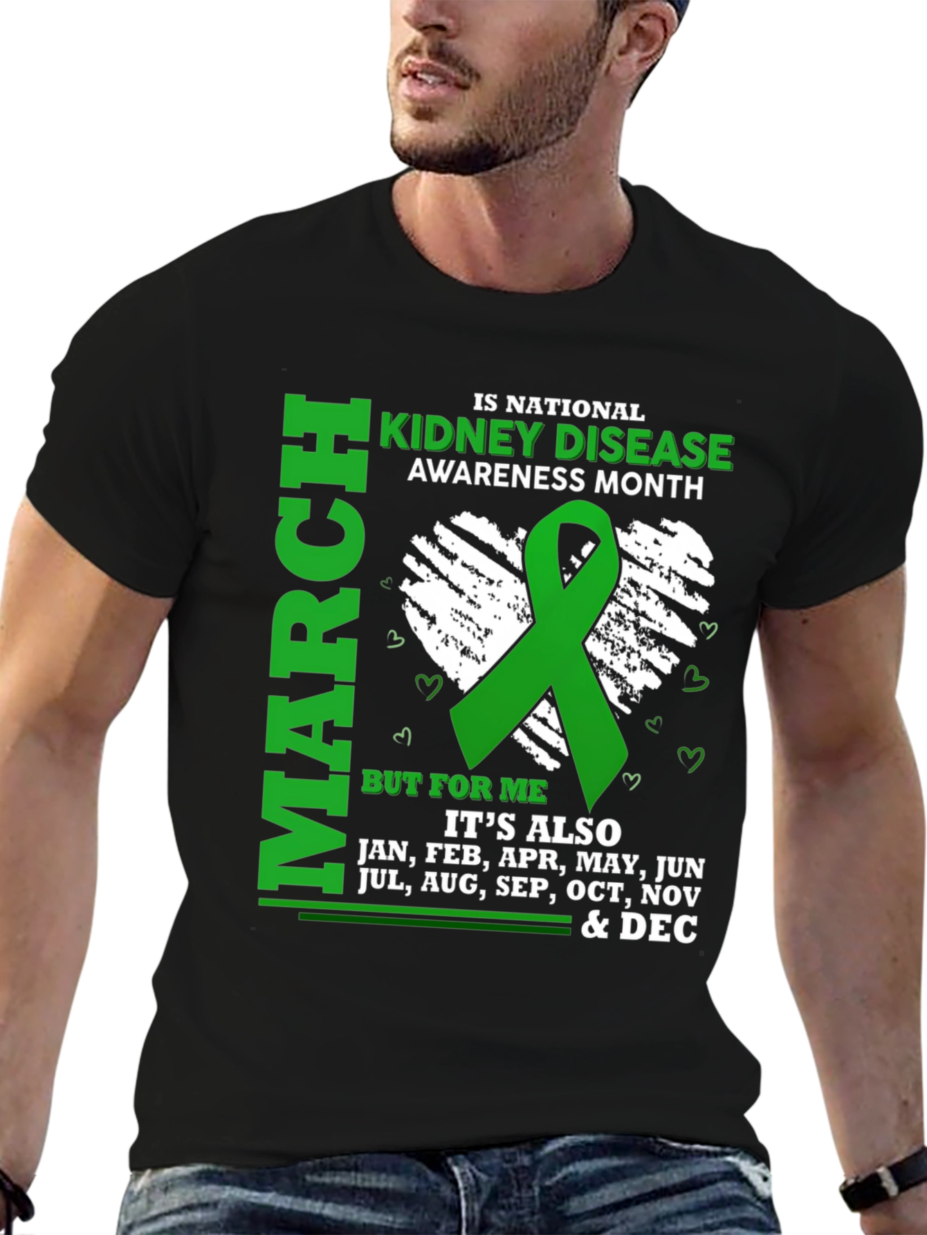 Black Kidney Disease Awareness Month T-Shirt view 6