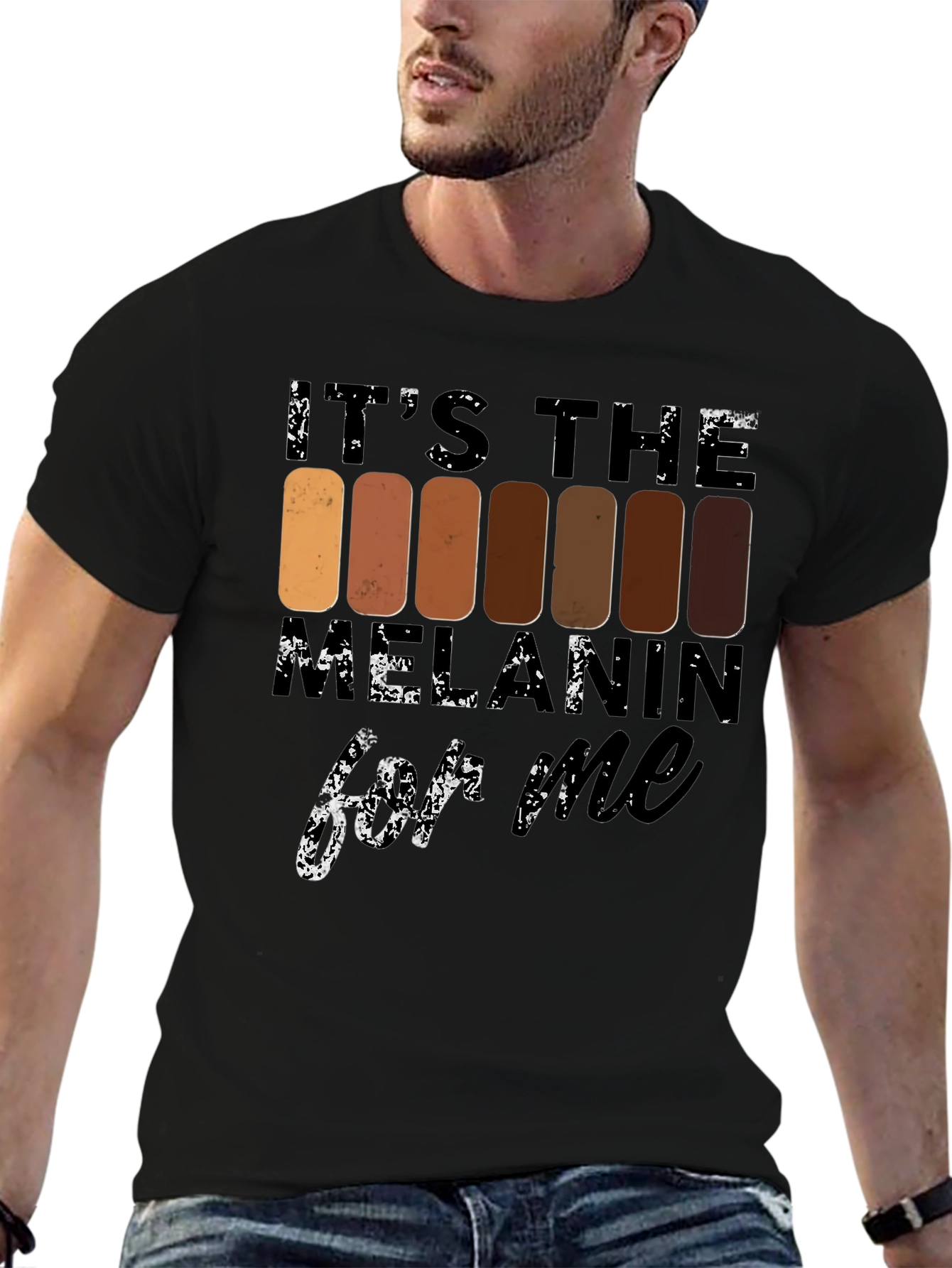 Black Melanin T-Shirt - It's The Melanin For Me view 6