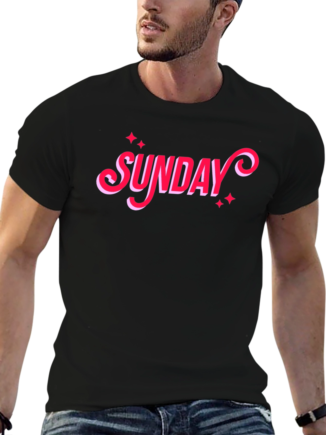 Black Sunday Graphic T-Shirt - Casual Style view 6