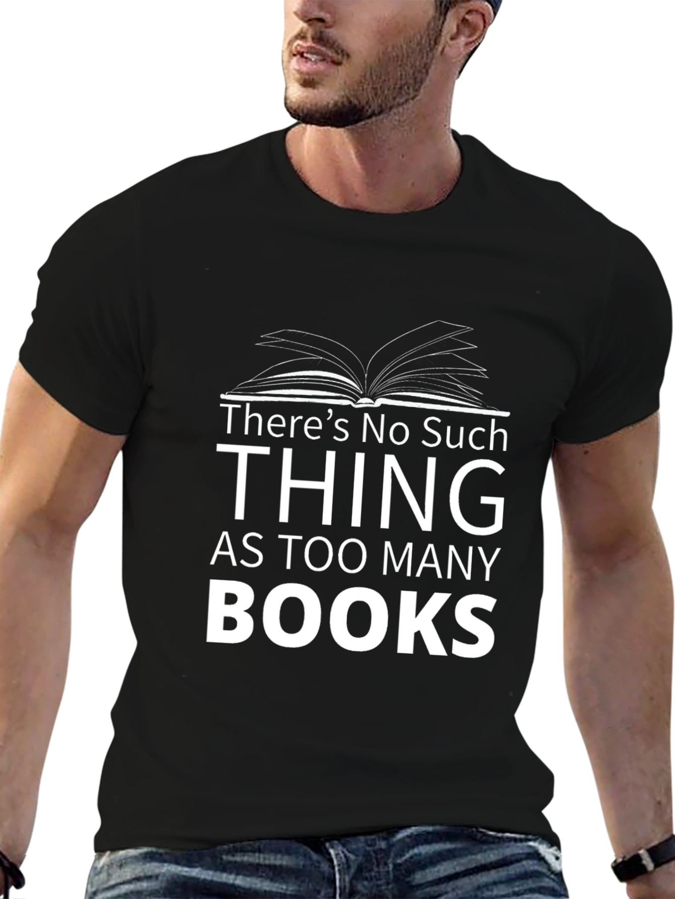 Book Lover's Tee: No Such Thing As Too Many Books - 6