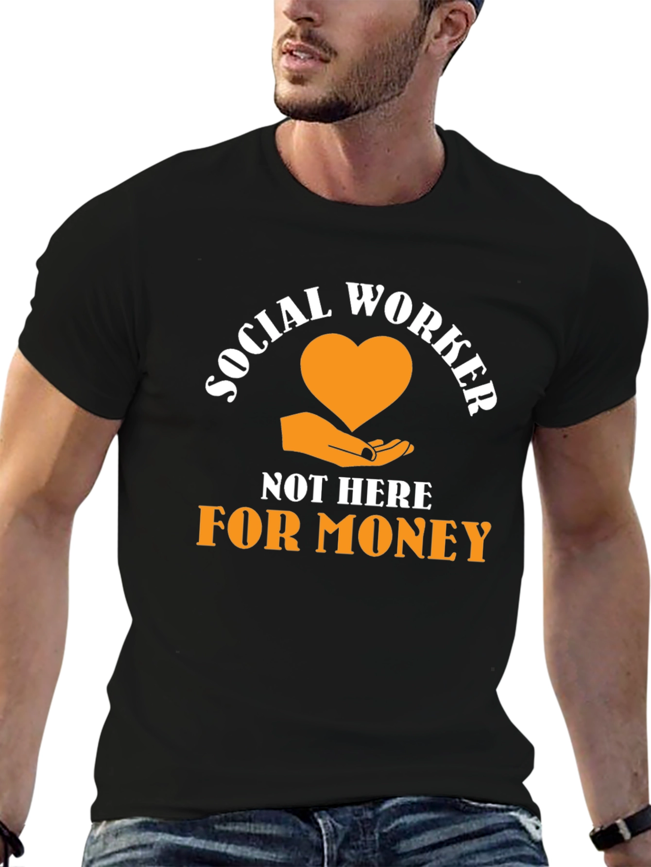 Social Worker T-Shirt - Here for Others, Not Money - 6
