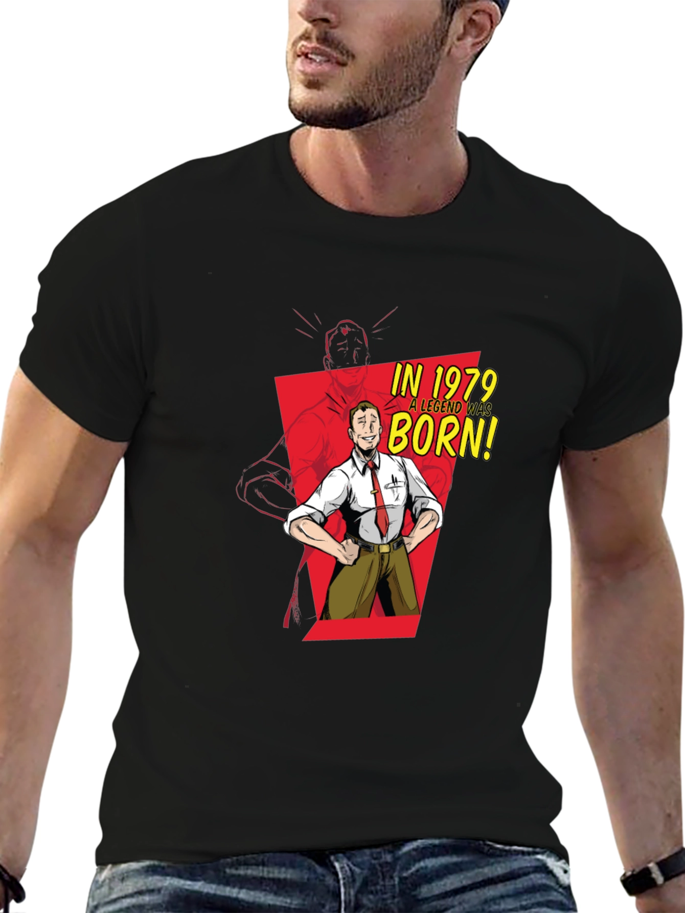 Black Legend Born 1979 Black Graphic Tee view 6