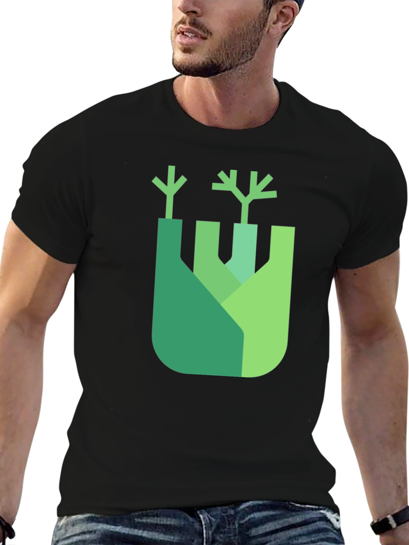 Modern Fennel Graphic Tee - Unique Food Lover's Shirt - 6