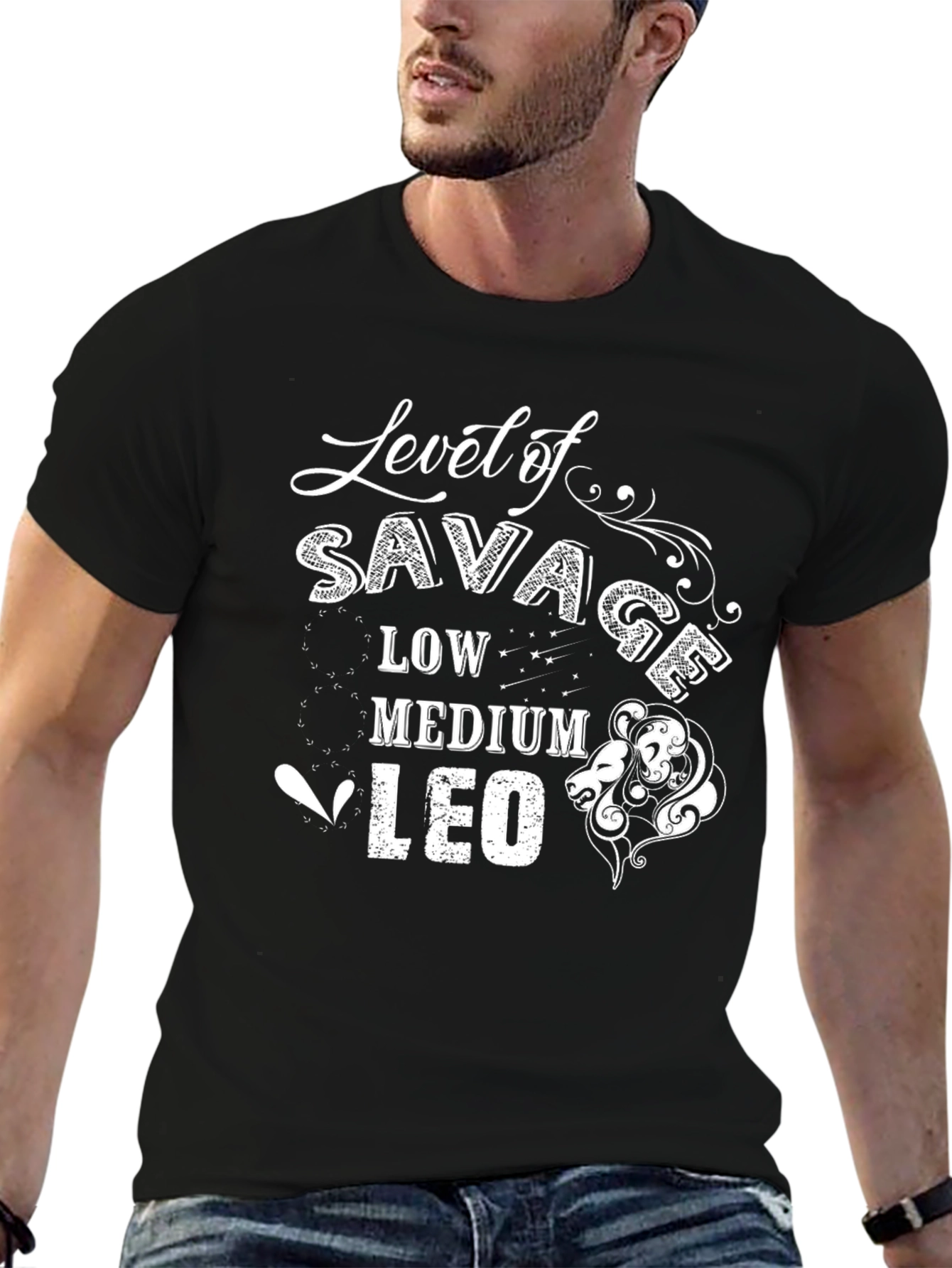 Black Level of Savage: Leo Zodiac Tee view 6