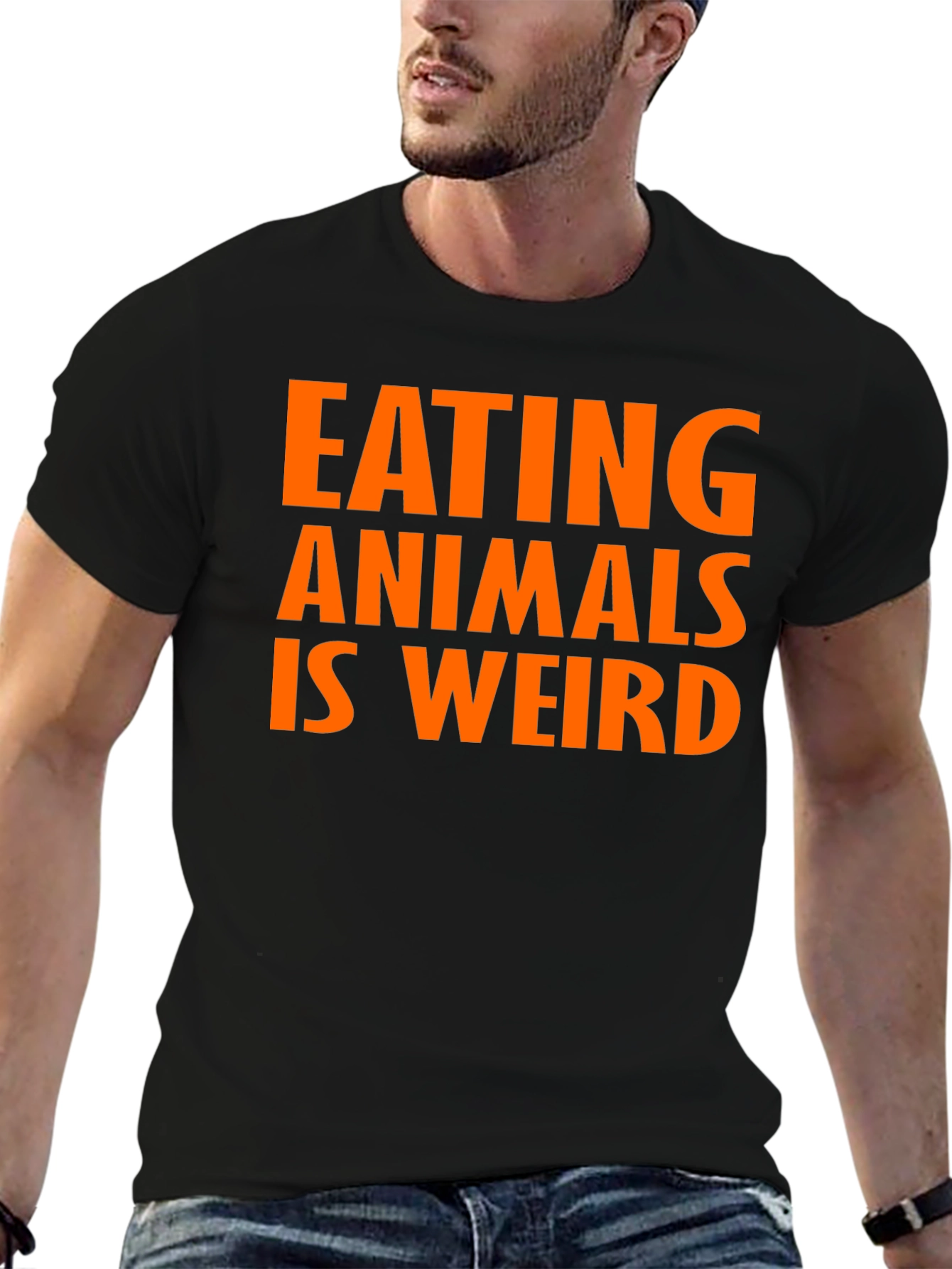 Black Eating Animals is Weird - Graphic Tee view 6