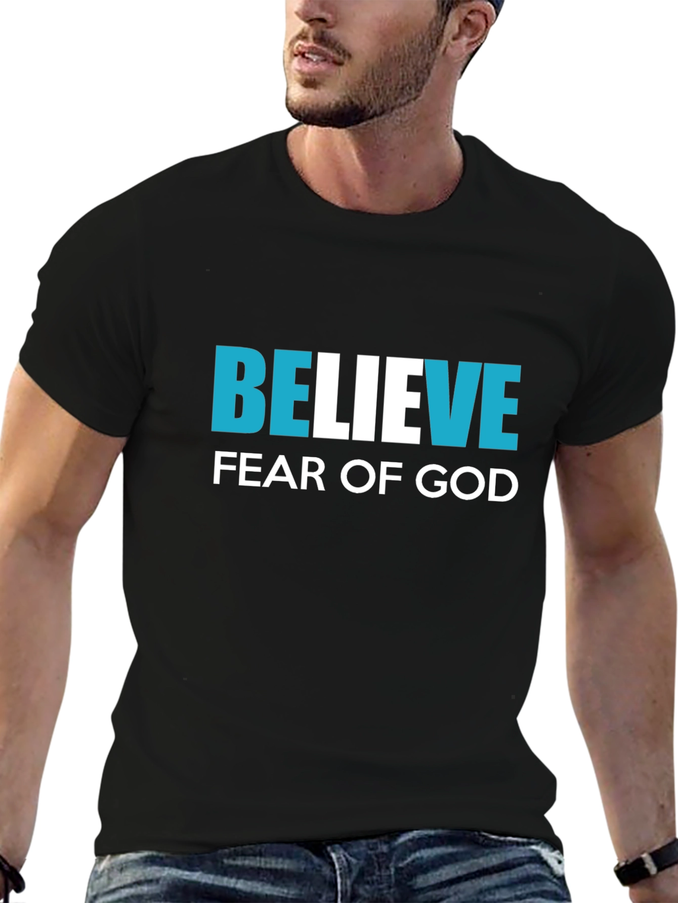 Black Believe Fear of God Graphic Tee view 6