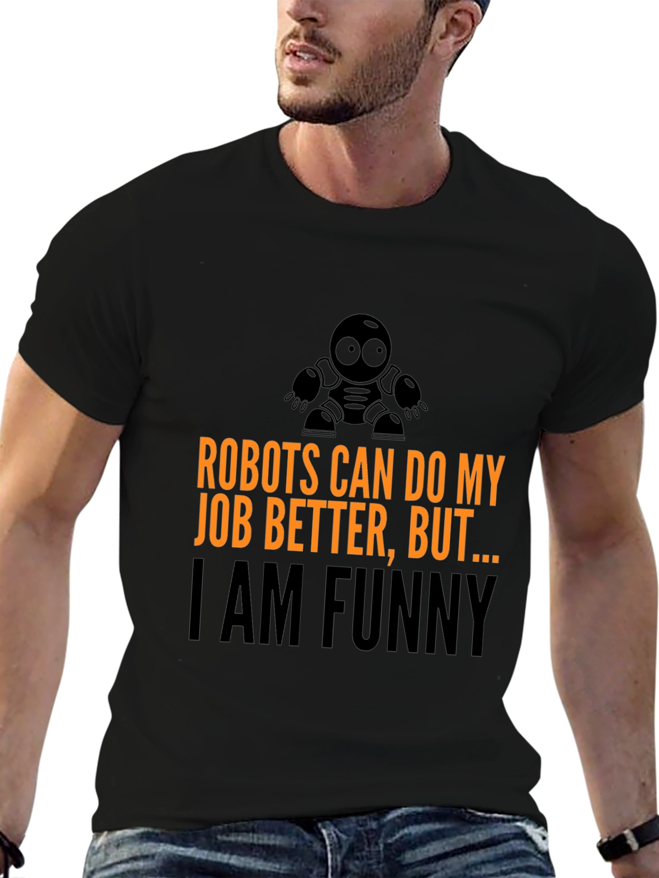 Black Robots Can Do My Job T-Shirt view 6