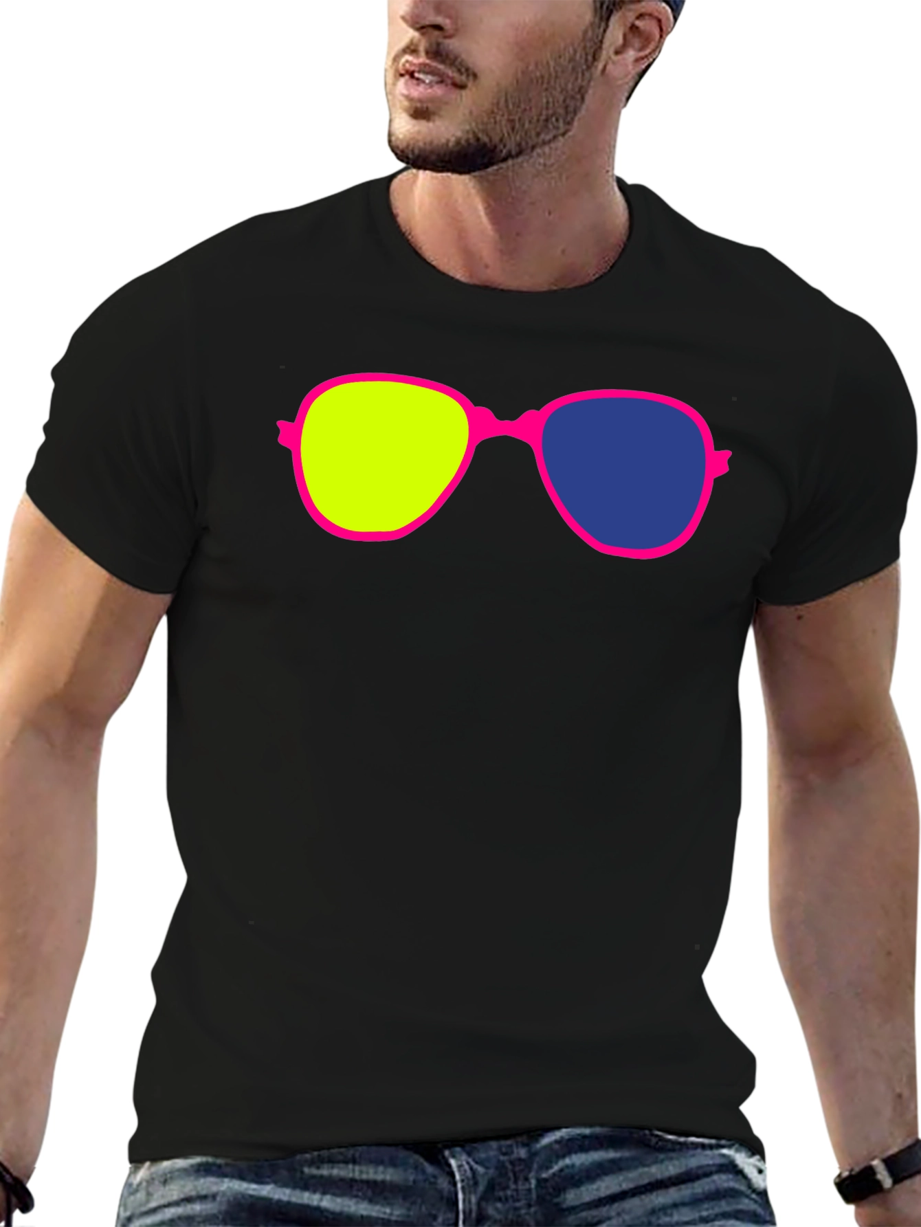 Retro Sunglasses Graphic Tee - Novelty Design - 6