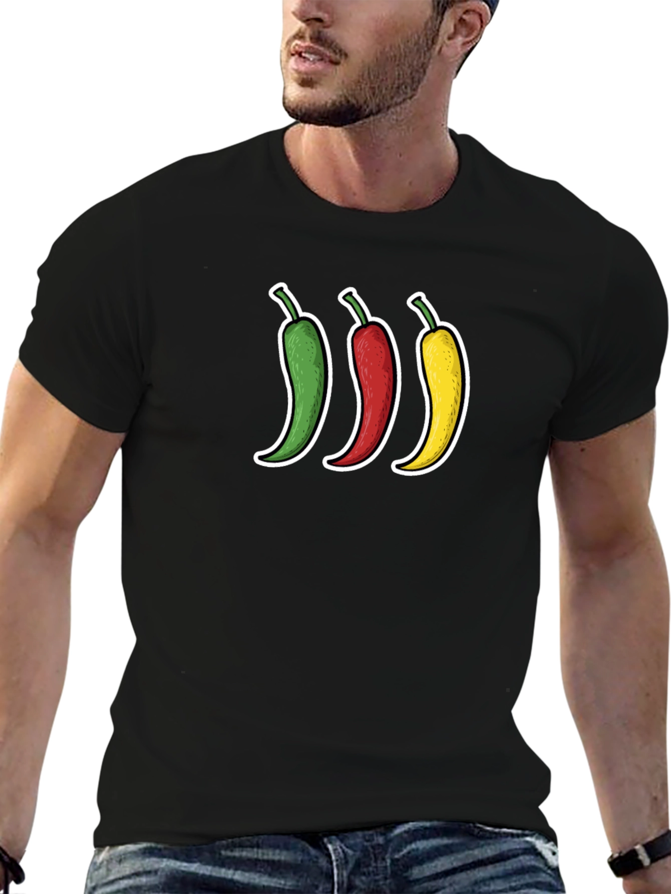 Black Chili Pepper T-Shirt - Spice Up Your Style! view 6