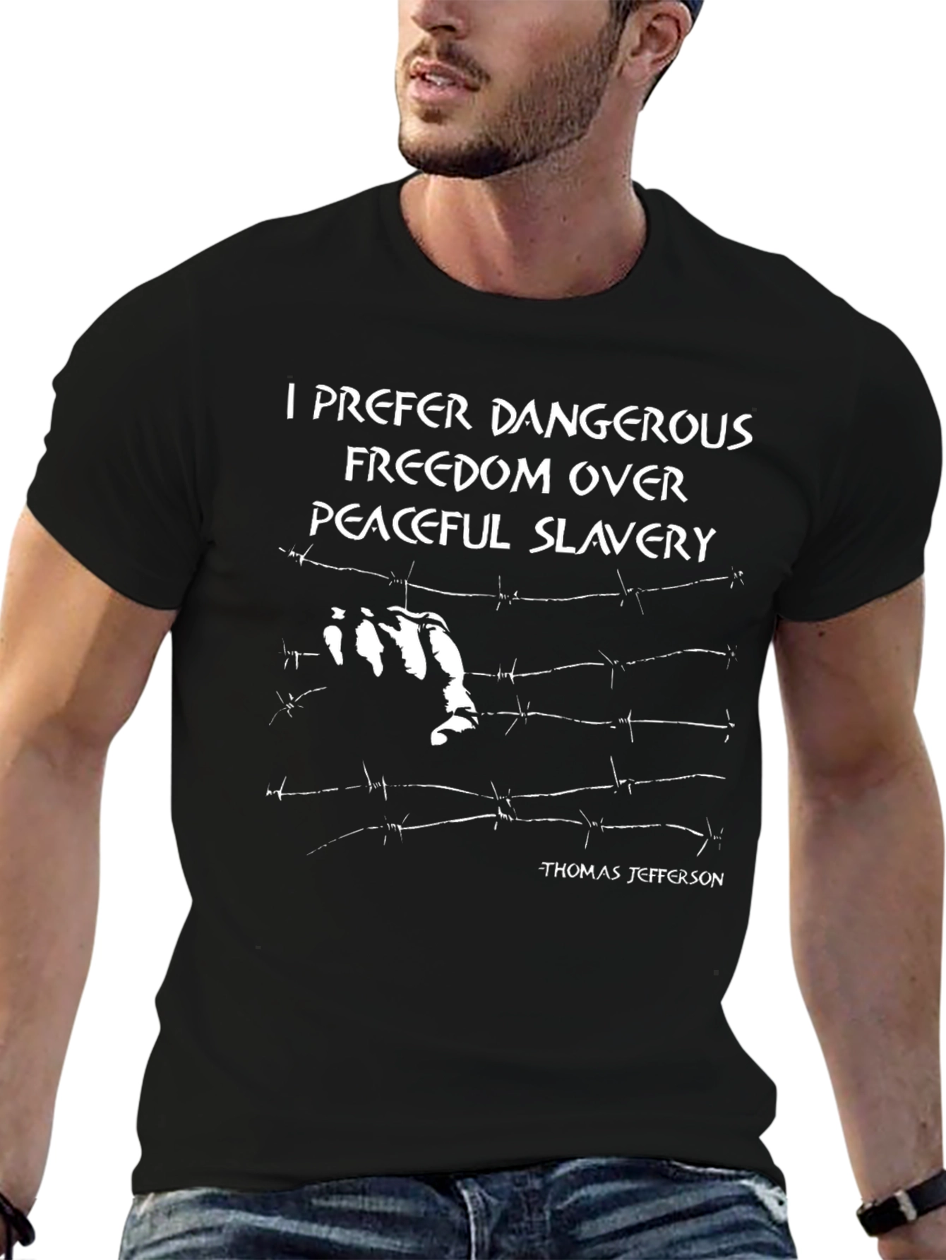 Black Dangerous Freedom T-Shirt view 6