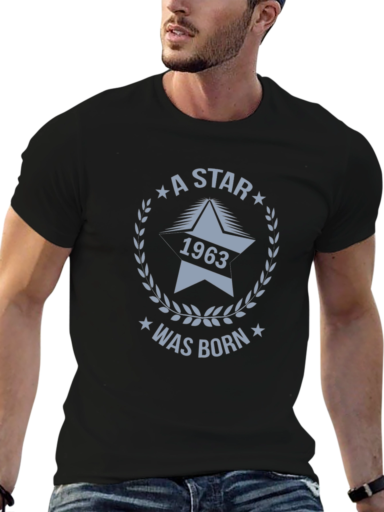 Black A Star Was Born 1963 Graphic T-Shirt view 6