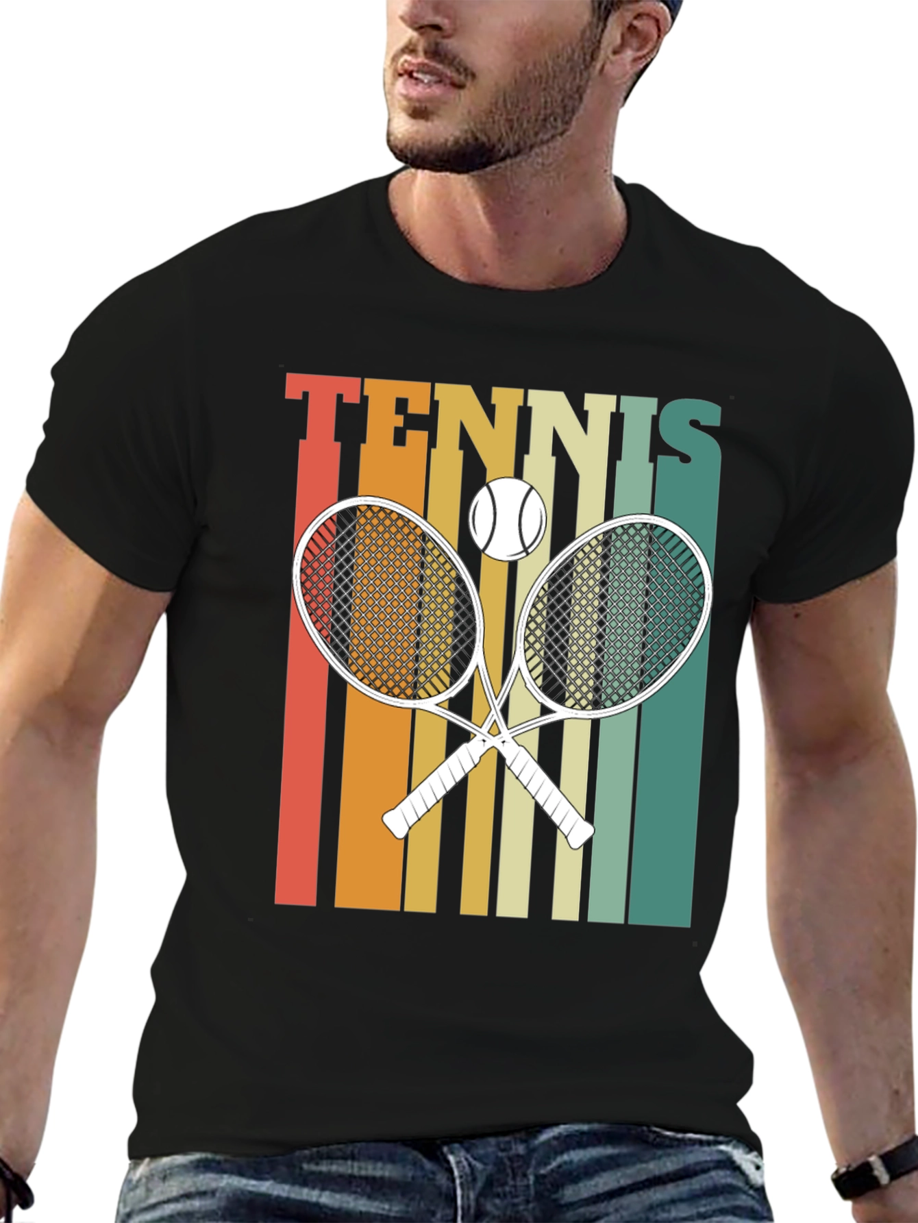Retro Tennis Graphic T-Shirt - 6