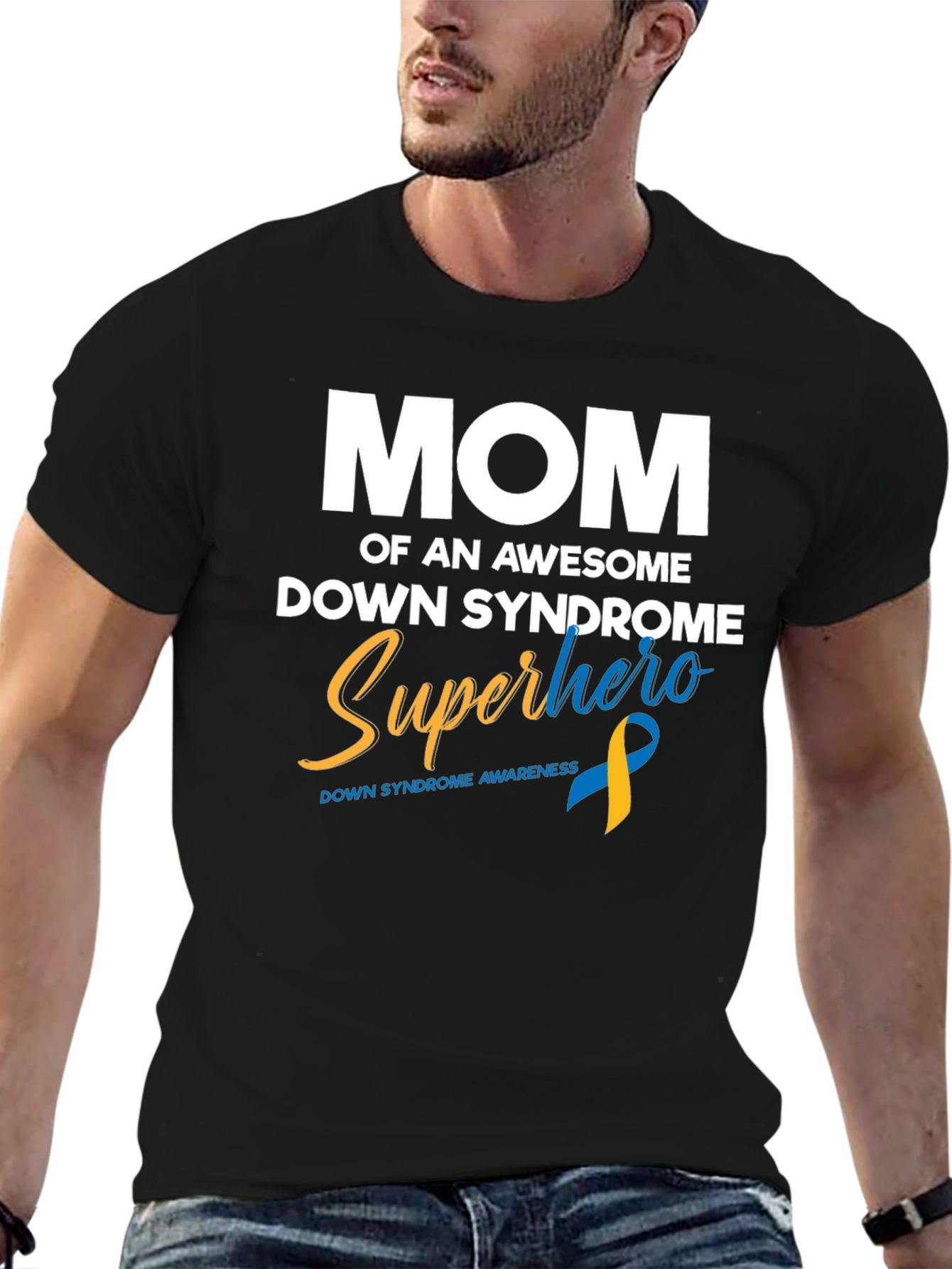 Down Syndrome Awareness Superhero Mom T-Shirt - 6
