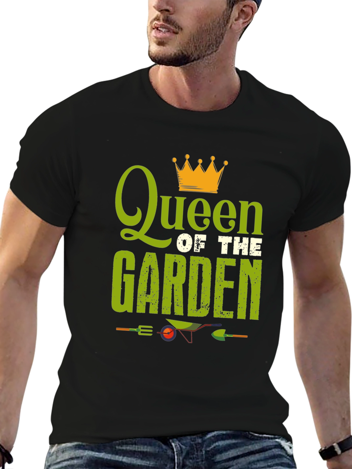 Black Queen of the Garden Black T-Shirt view 6