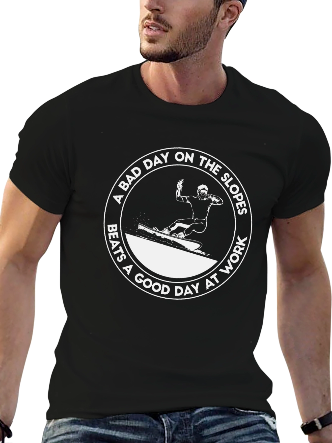 Bad Day Slopes Graphic Tee - Skiing T-Shirt - 6