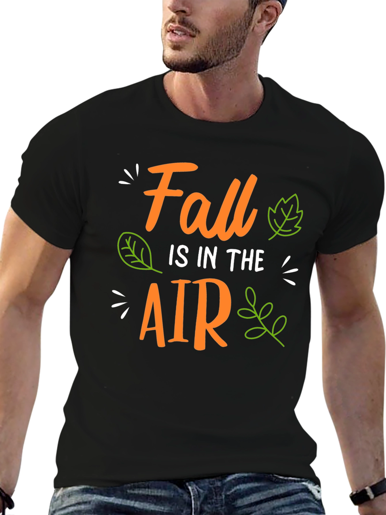 Black Fall Is In The Air Graphic Tee view 6