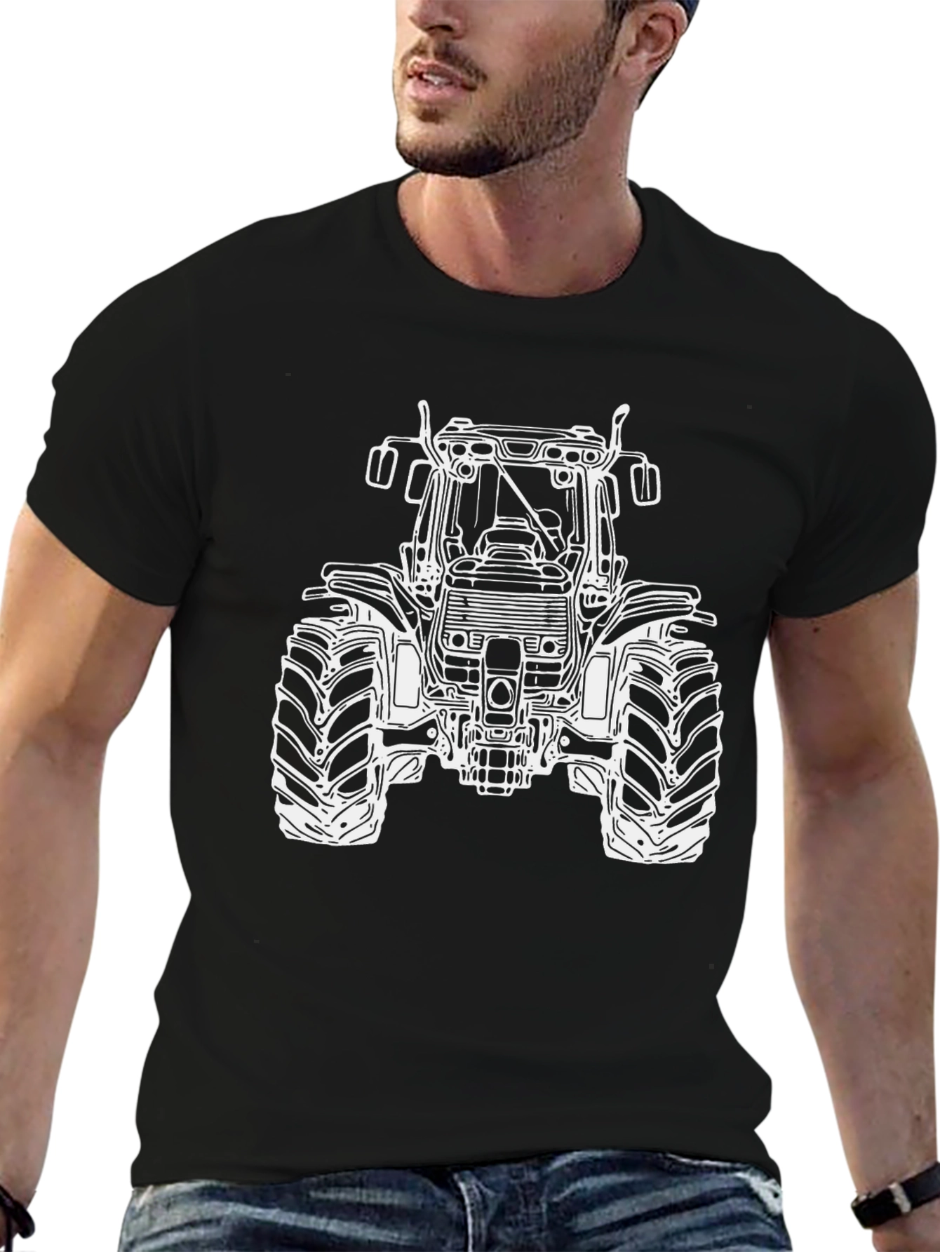 Black Tractor Graphic Tee - Farm Life Apparel view 6