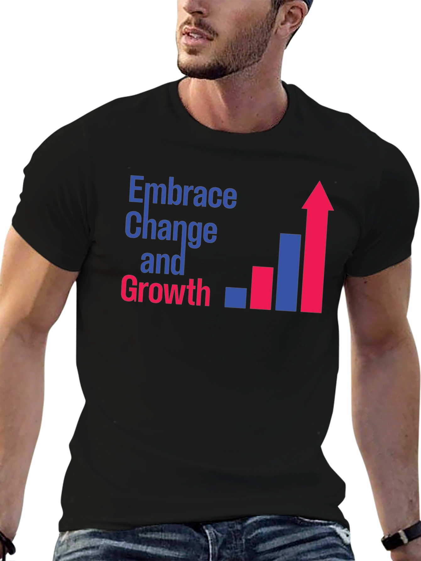 Embrace Change & Growth Black T-Shirt - 6