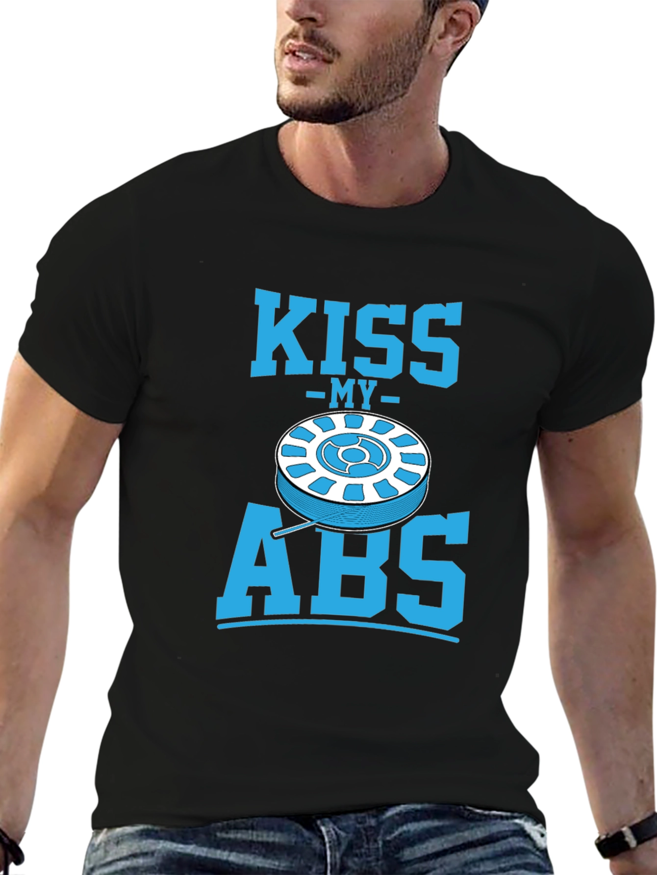Black Kiss My ABS T-Shirt - Funny Automotive Mechanic Tee view 6