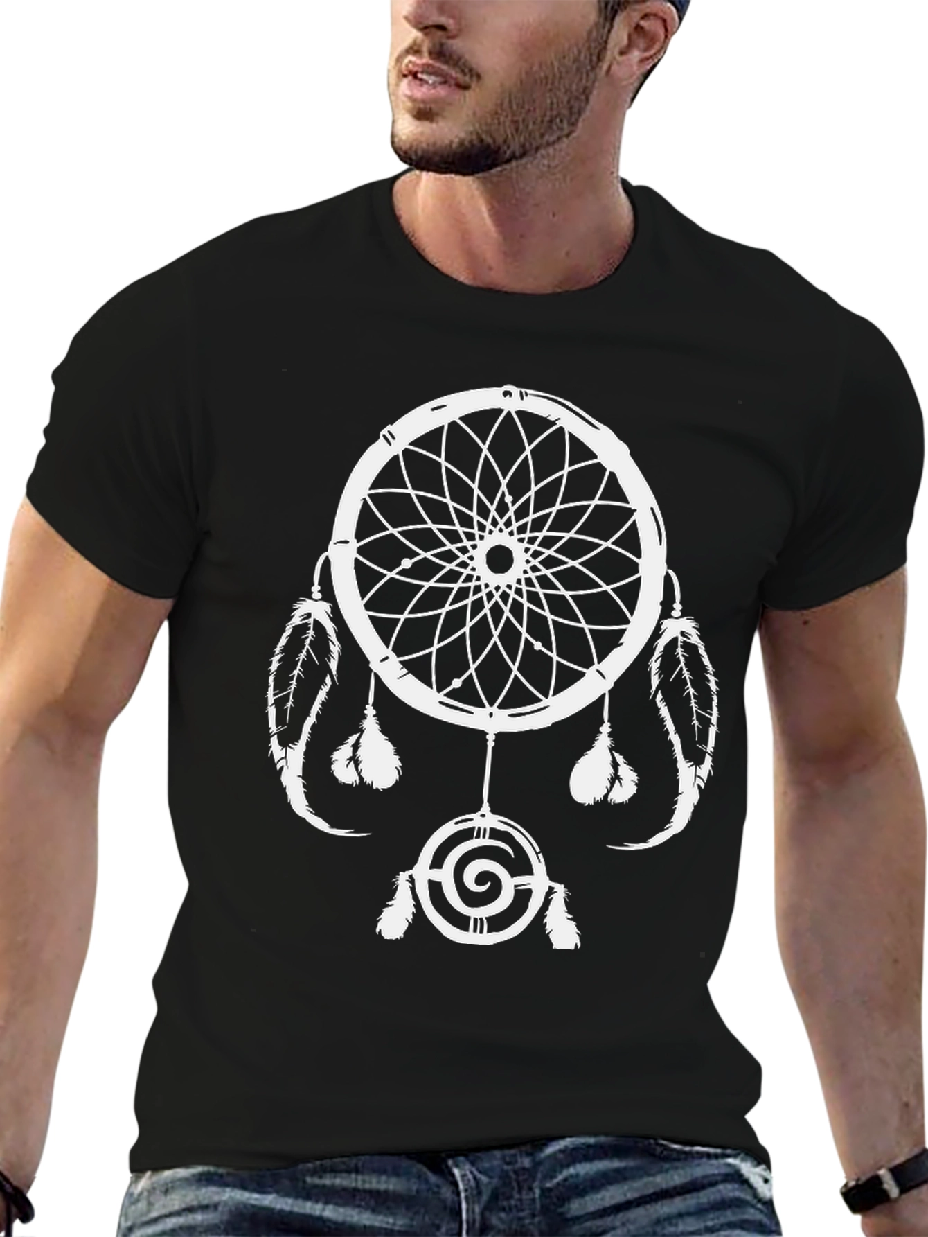 Black Dreamcatcher Graphic Tee - Black view 6
