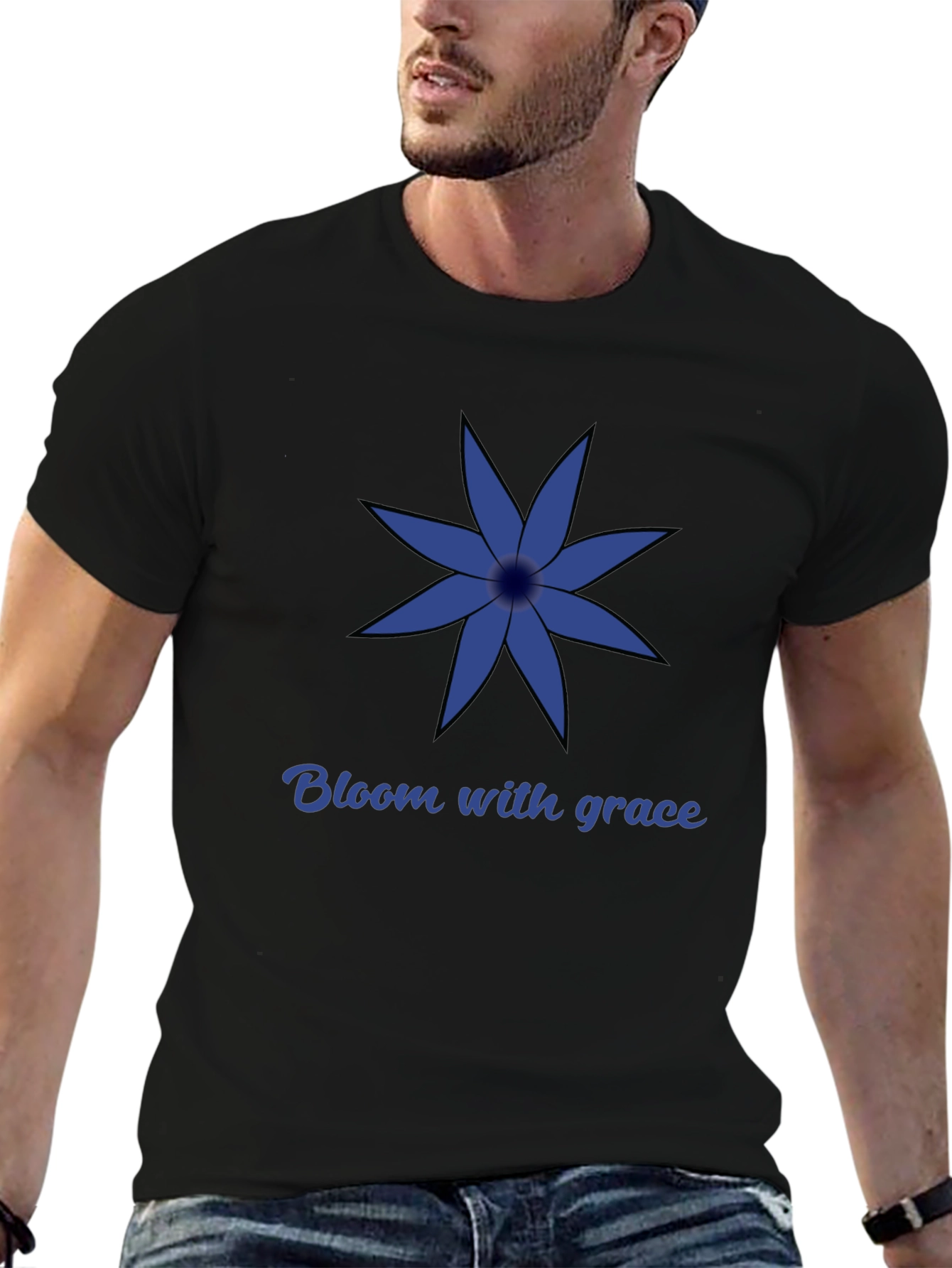 Black Bloom With Grace T-Shirt view 6