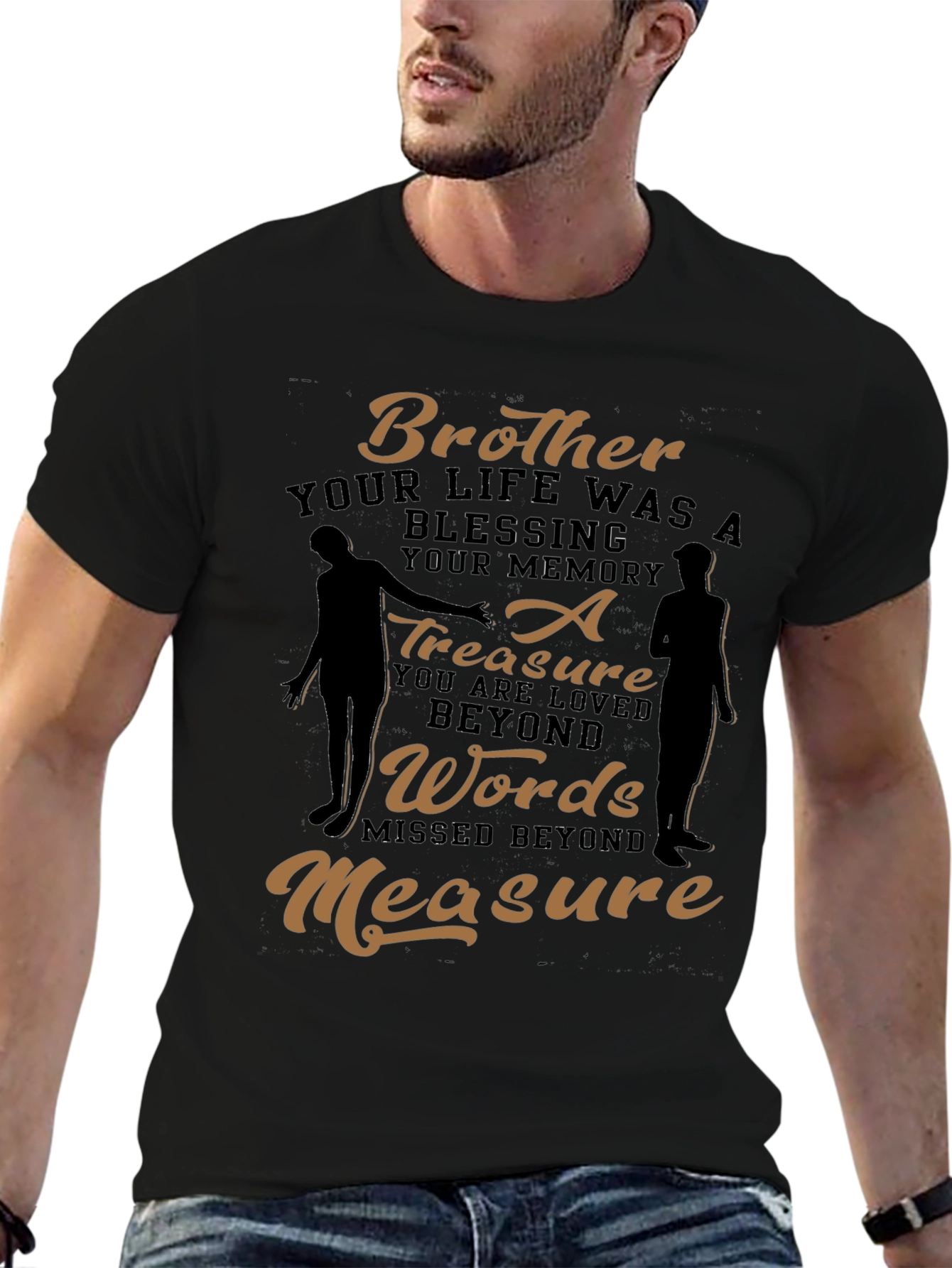 Black Brother Memorial T-Shirt: A Treasure Beyond Words view 6