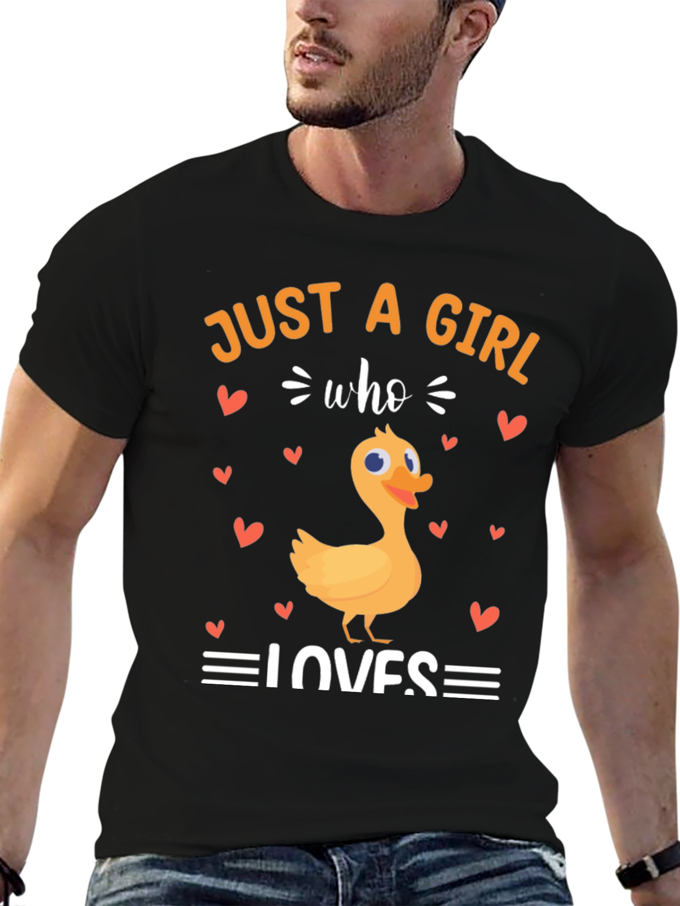 Black Girl Who Loves Ducks T-Shirt: Cute Animal Tee view 6