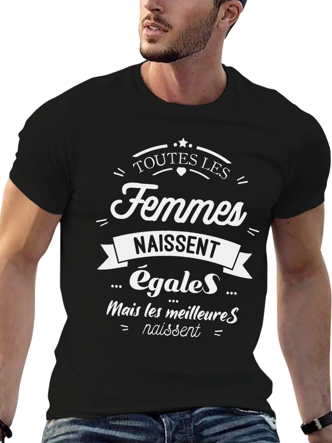 Feminist French Slogan T-Shirt - 6
