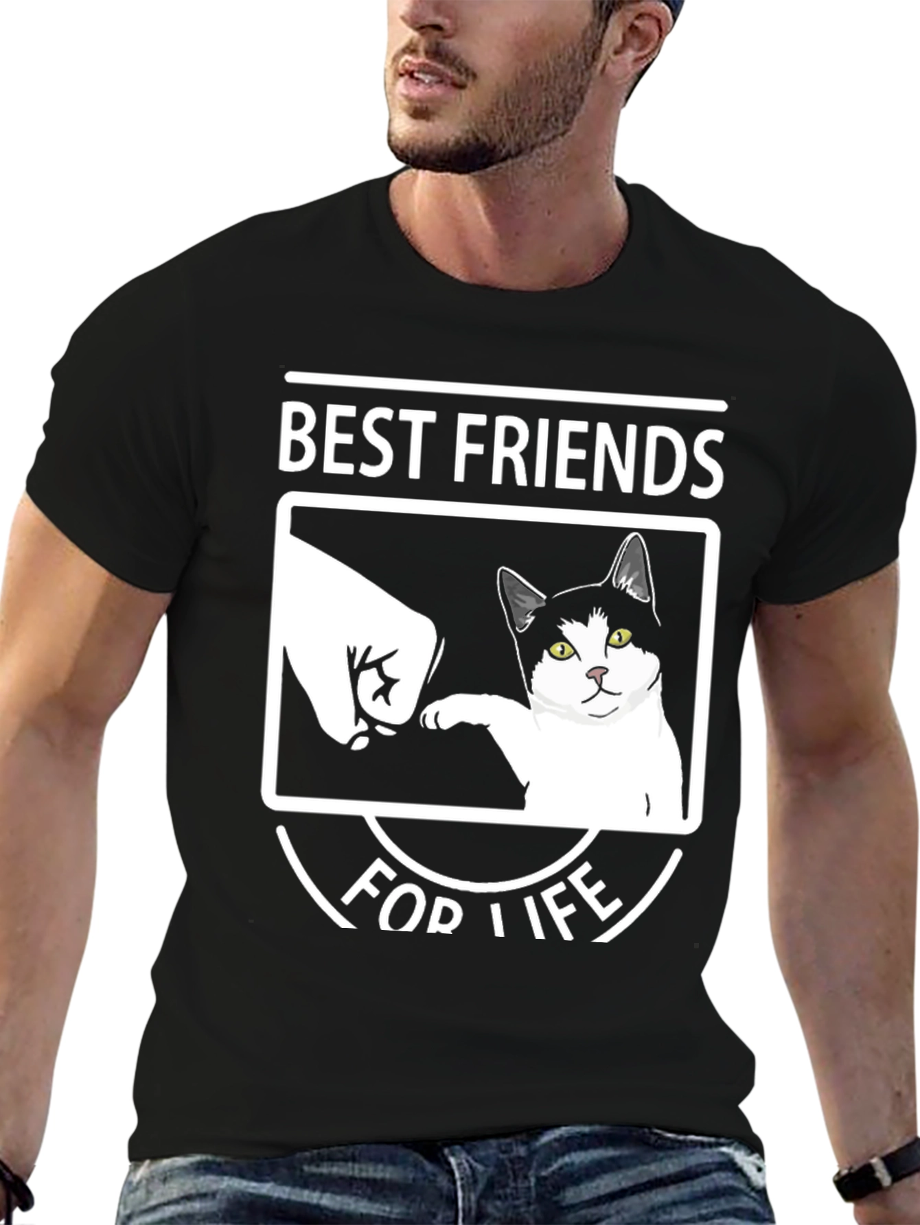 Black Best Friends For Life T-Shirt view 6