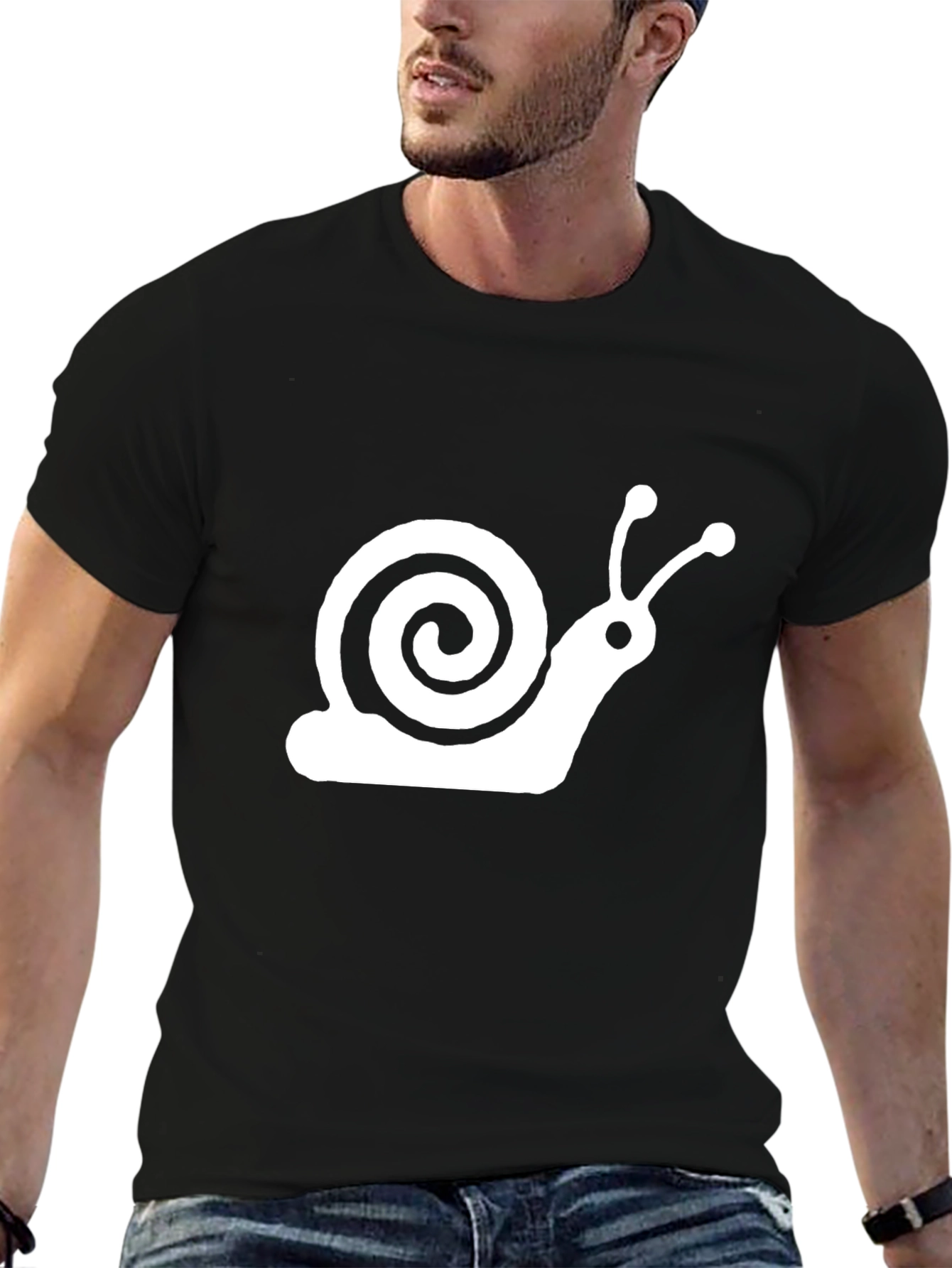 Black Snail Graphic T-Shirt view 6