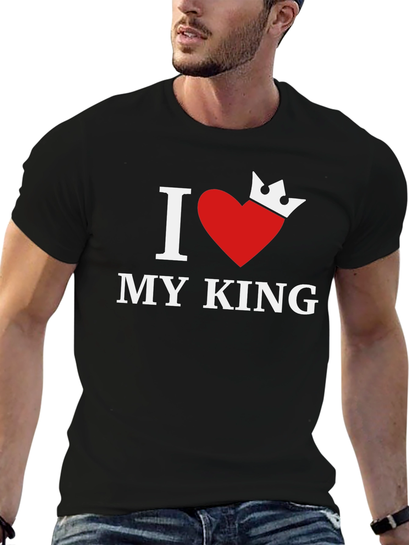 Black I Love My King - Graphic Tee view 6