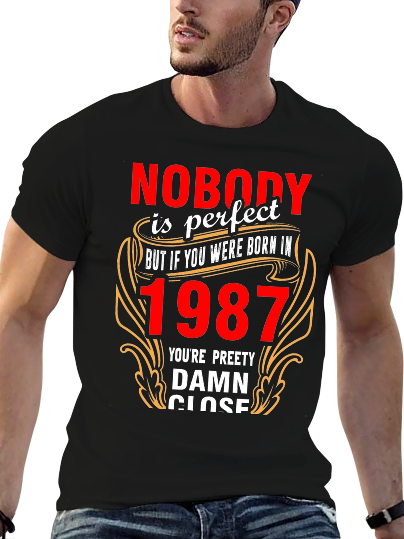 Nobody is Perfect Born in 1987 T-Shirt - 6