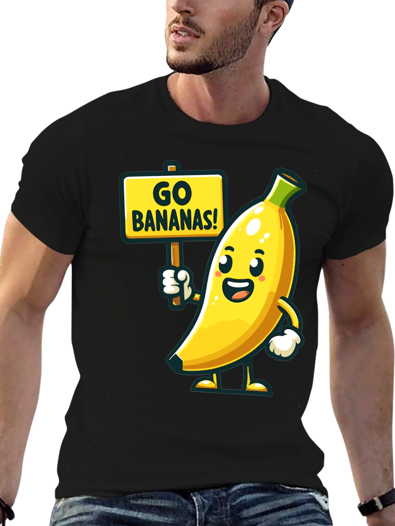 Black Go Bananas T-Shirt view 6
