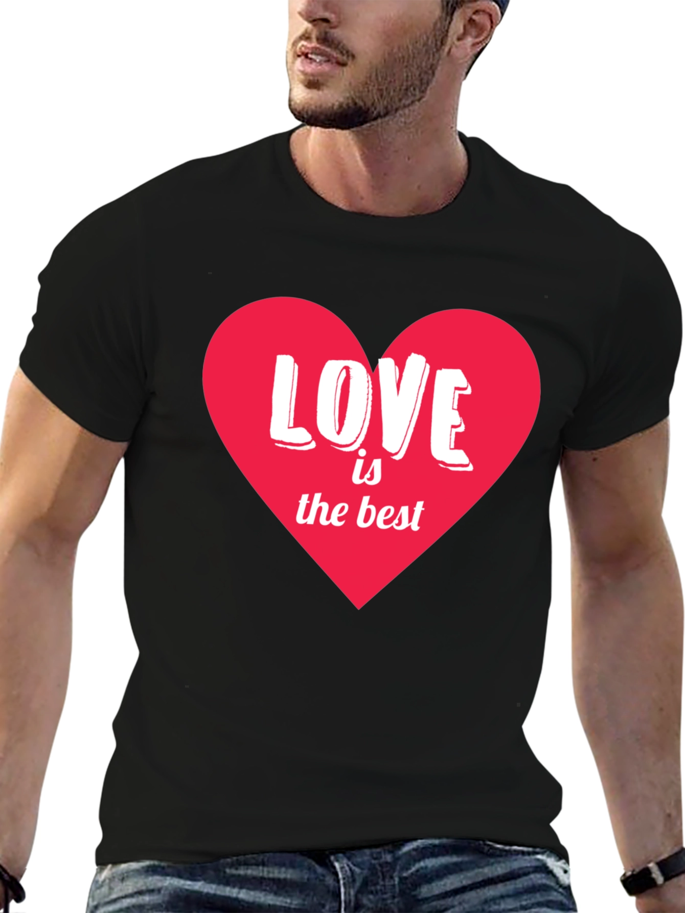 Love is the Best Heart Graphic T-Shirt - 6